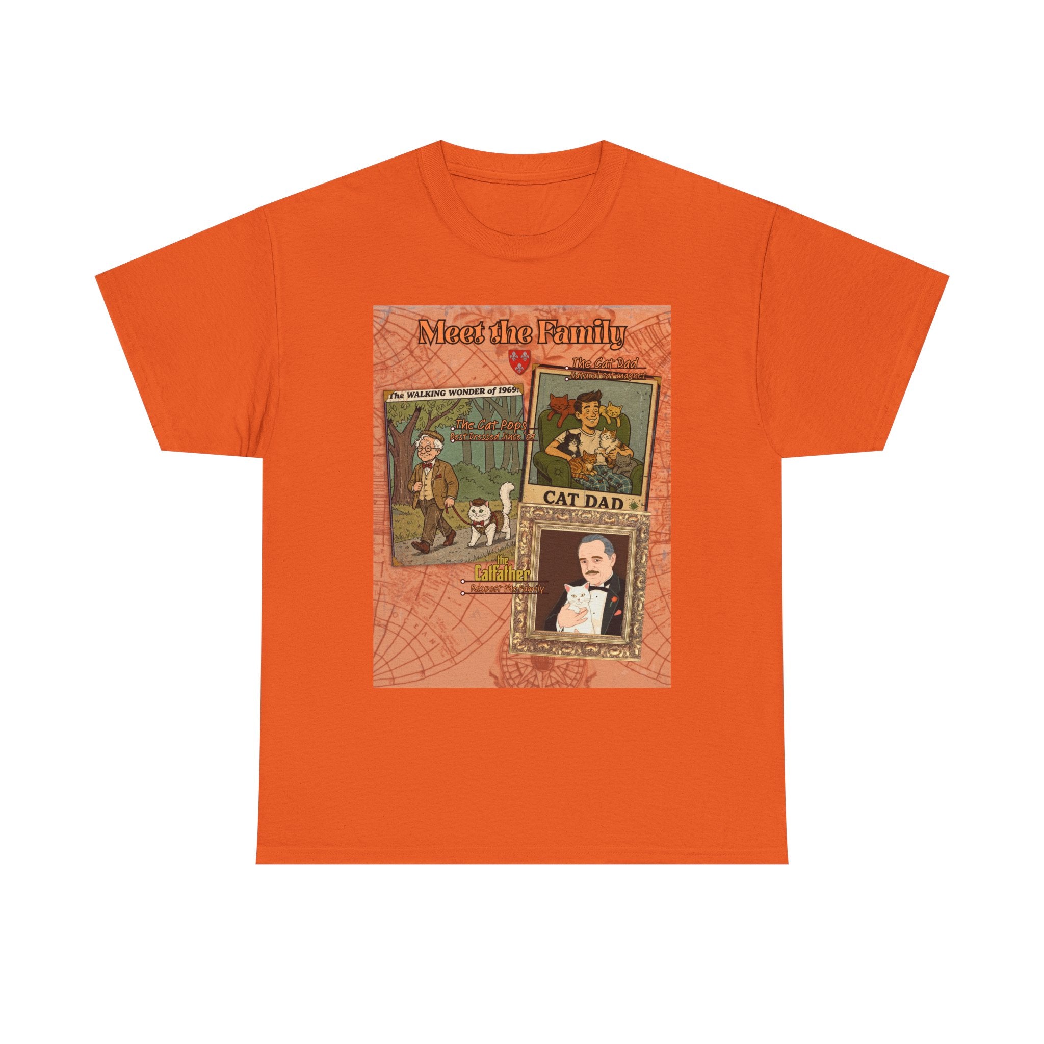 Cat Pops Retro T-Shirt – Vintage Style Cad Dad Graphic Tee