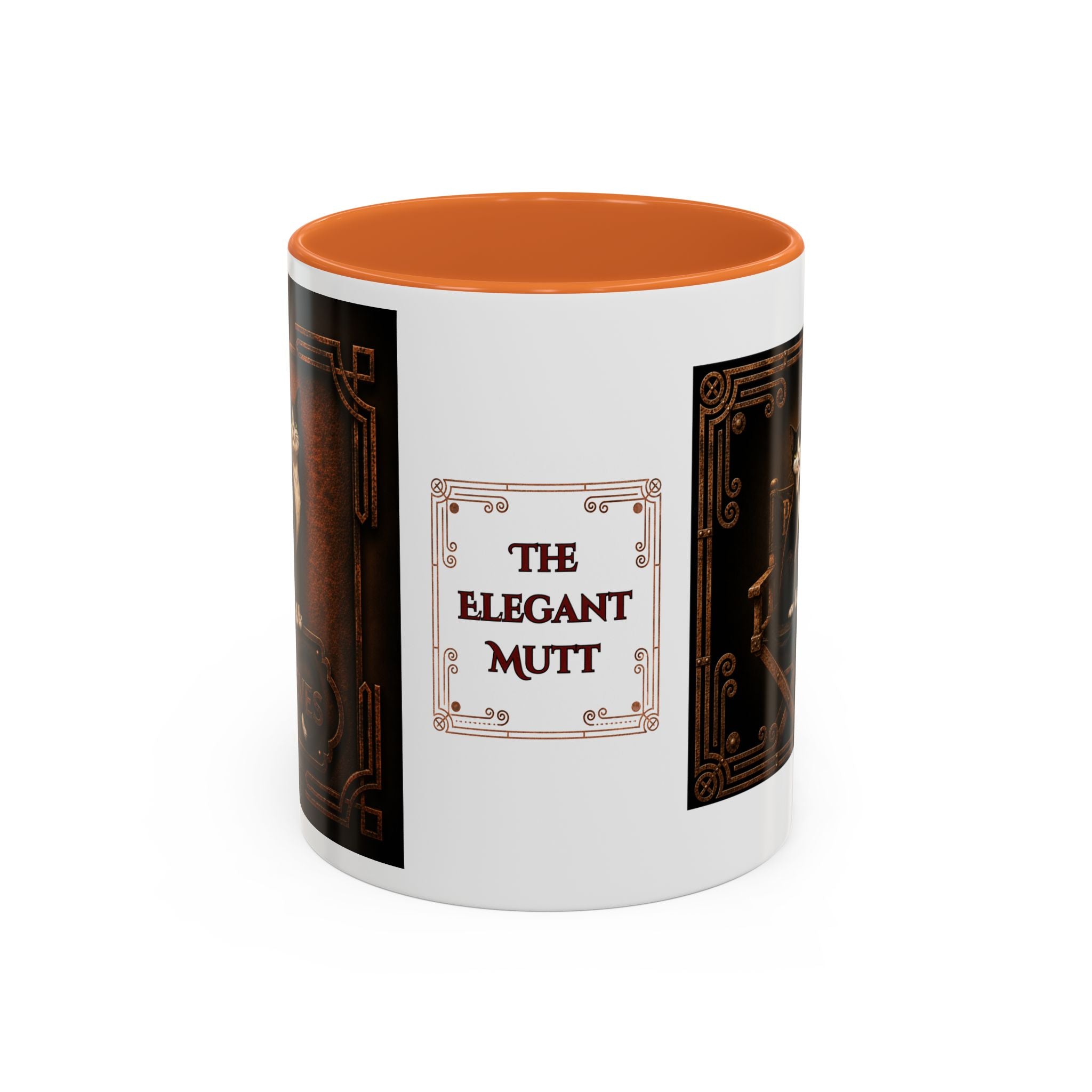 The Elegant Mutt Peeves Accent Mug — Two-Tone Ceramic Coffee Cup