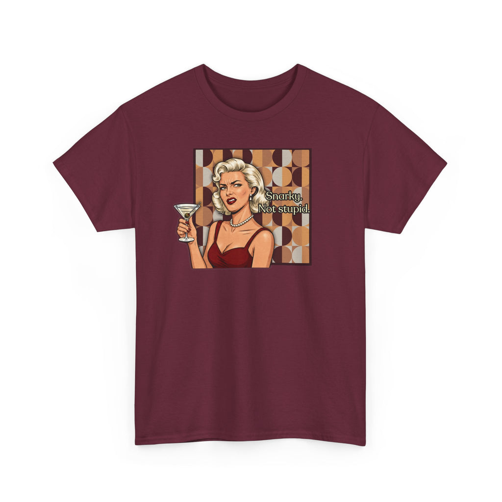 Snarky. Not Stupid. Retro T-Shirt — Vintage Style Mood Swings Graphic Tee