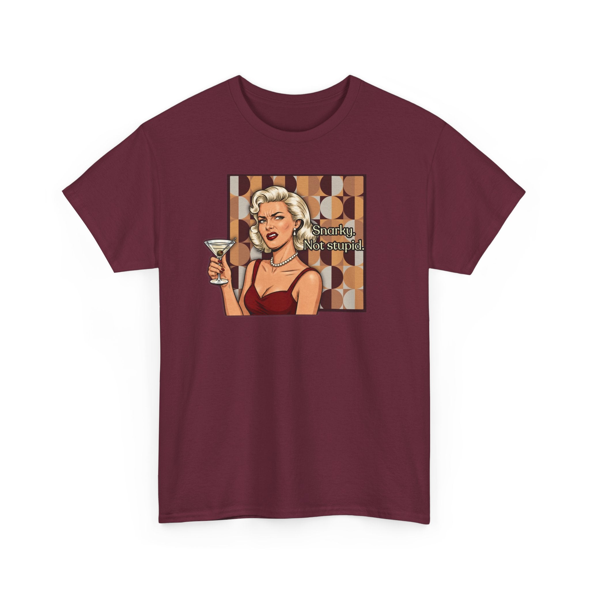Snarky. Not Stupid. Retro T-Shirt — Vintage Style Mood Swings Graphic Tee