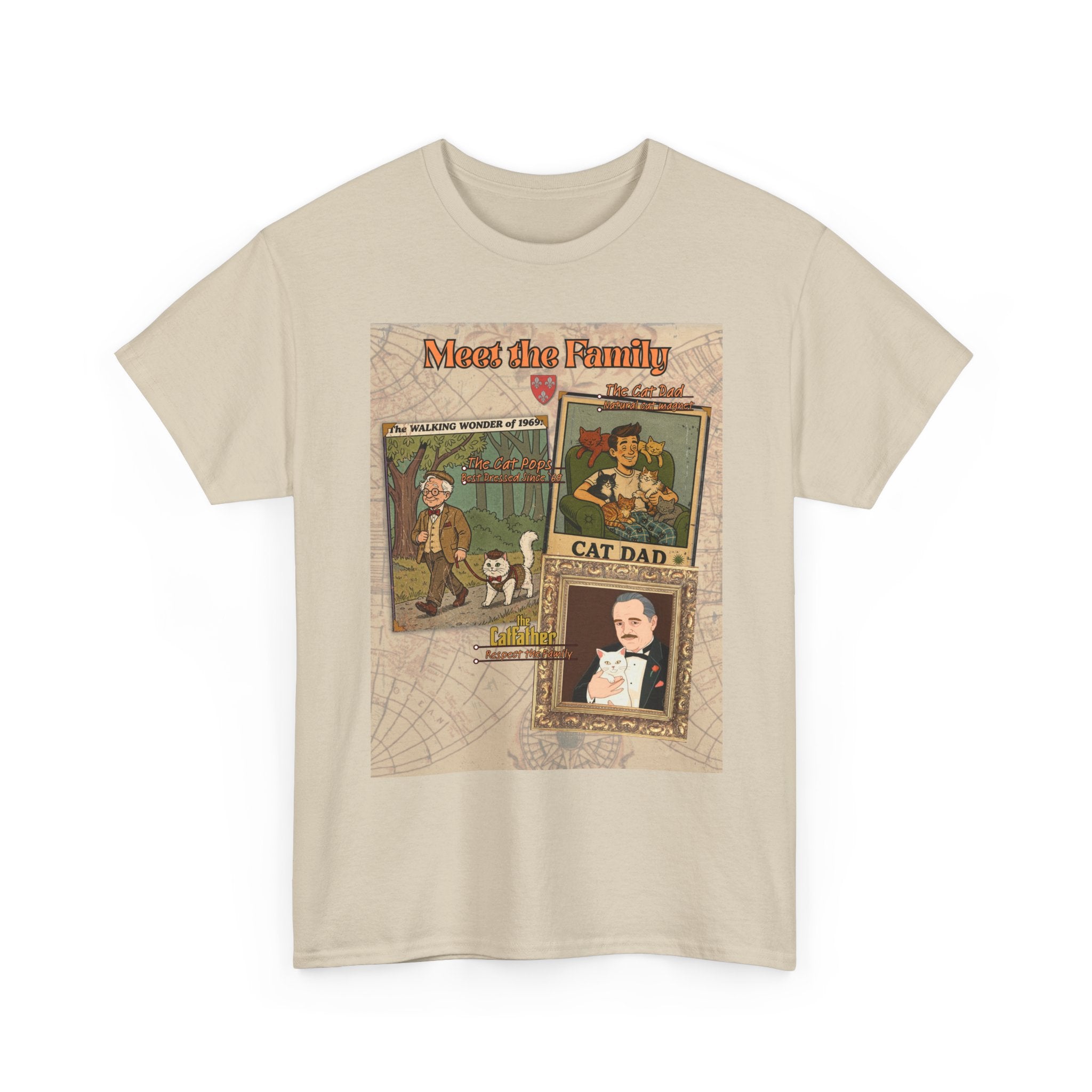 Cat Pops Retro T-Shirt – Vintage Style Cad Dad Graphic Tee