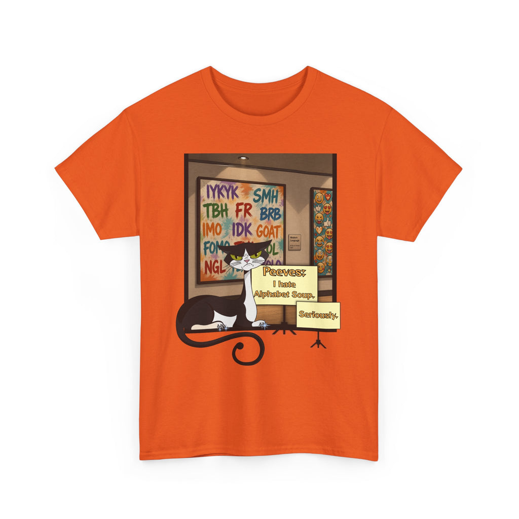 Peeves: Alphabet Soup T-Shirt — Museum Curator Graphic Tee