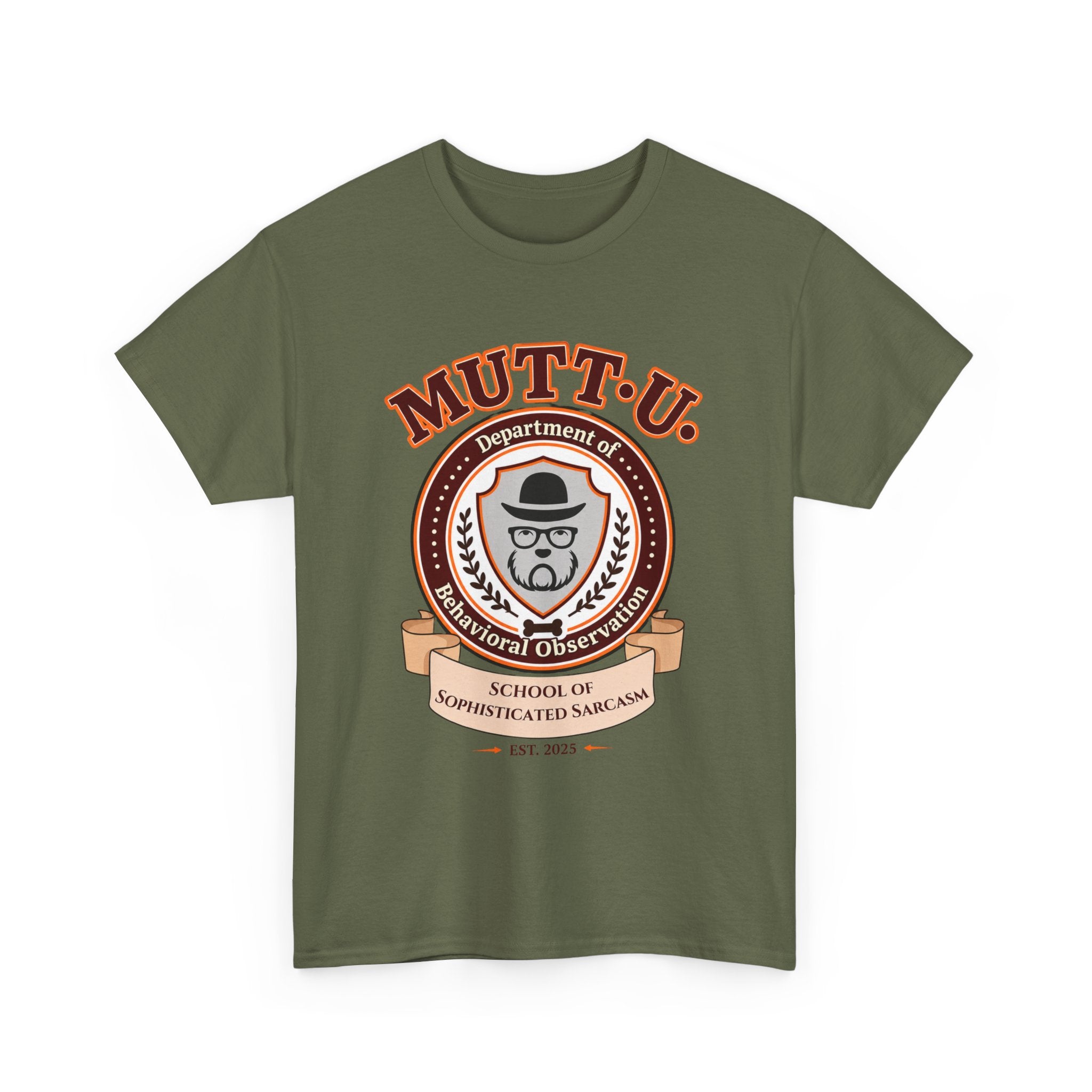 Mutt U Campus T-Shirt - School of Sophisticated Sarcasm Mutt Logo Graphic Tee