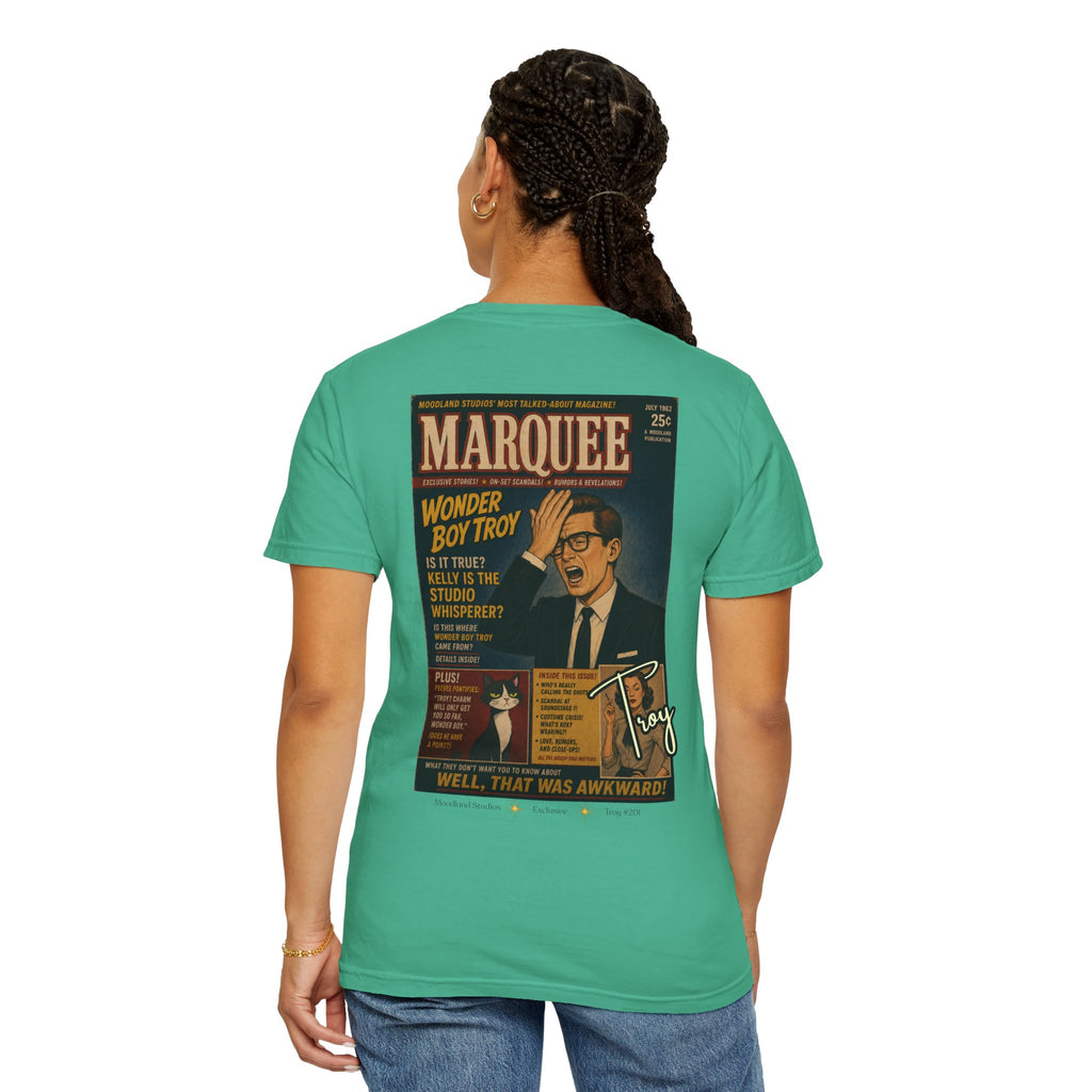 Moodland Studios Marquee Retro T-Shirt  —  Vintage Wonder Boy Troy Poster Tee