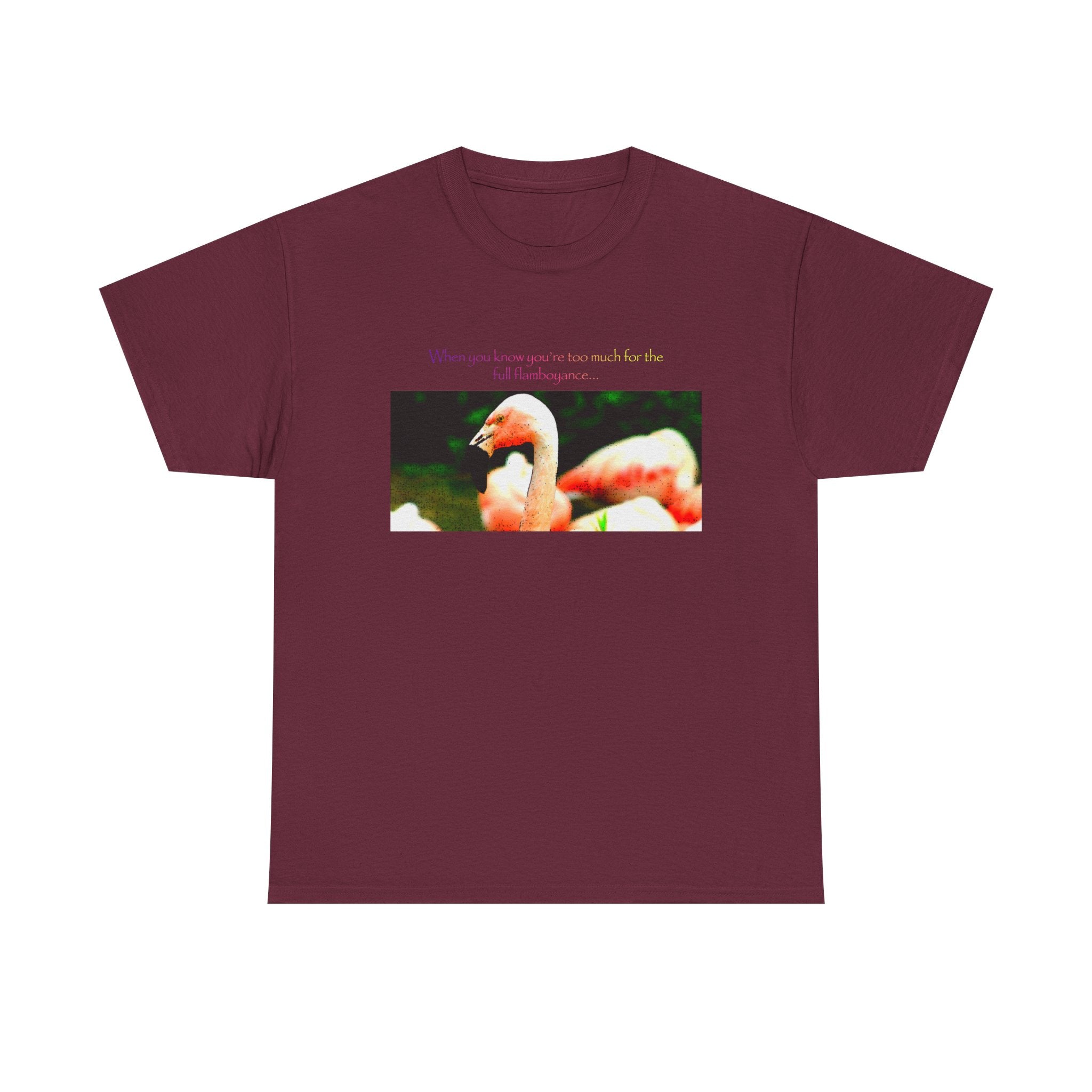 Flamingo Photo Tee — "Everyone Loves You for Who You Are" Graphic T‑Shirt