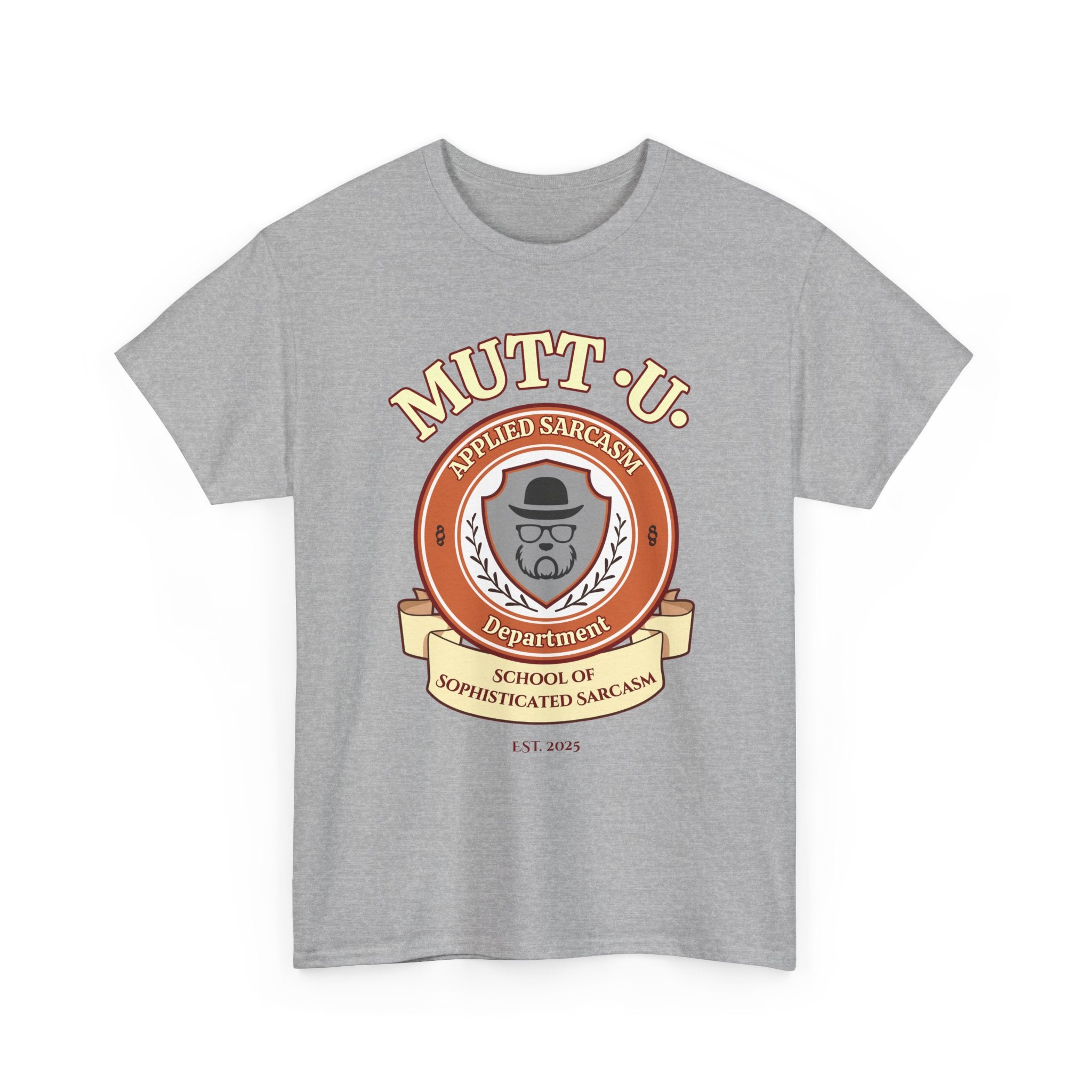 Mutt U Campus T-Shirt  —  School of Sophisticated Sarcasm Mutt Logo Graphic Tee