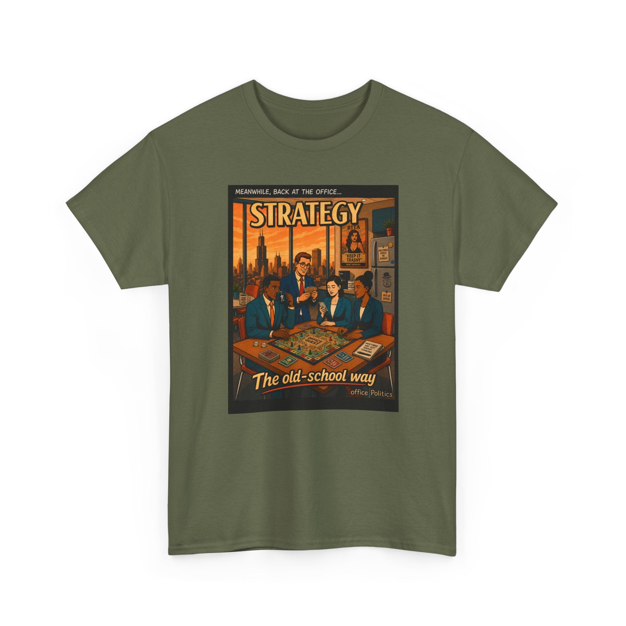 Strategy Retro T-Shirt — office Politics Graphic Tee