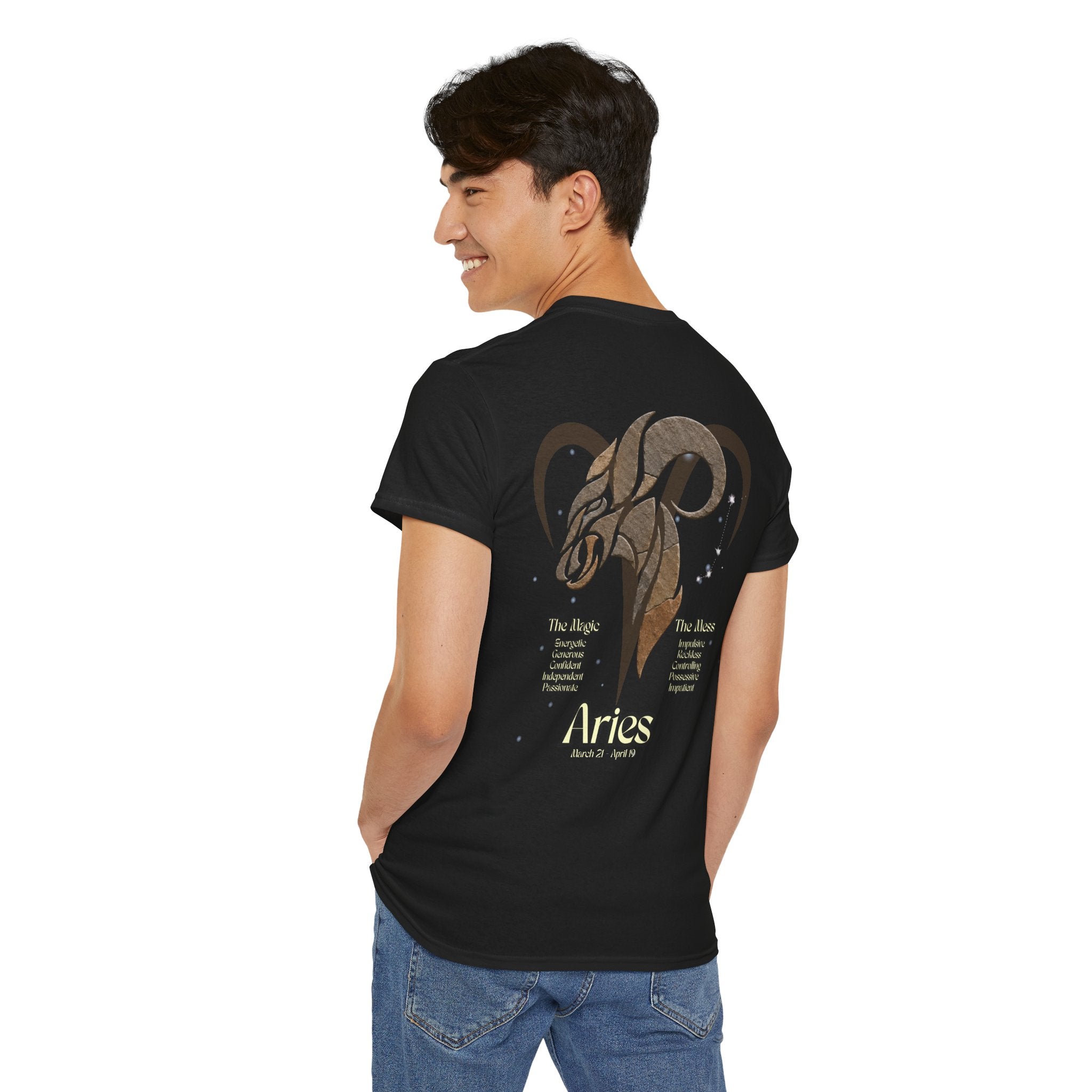 The Zodiac Society Astrology T‑Shirt — Aries Graphic Tee