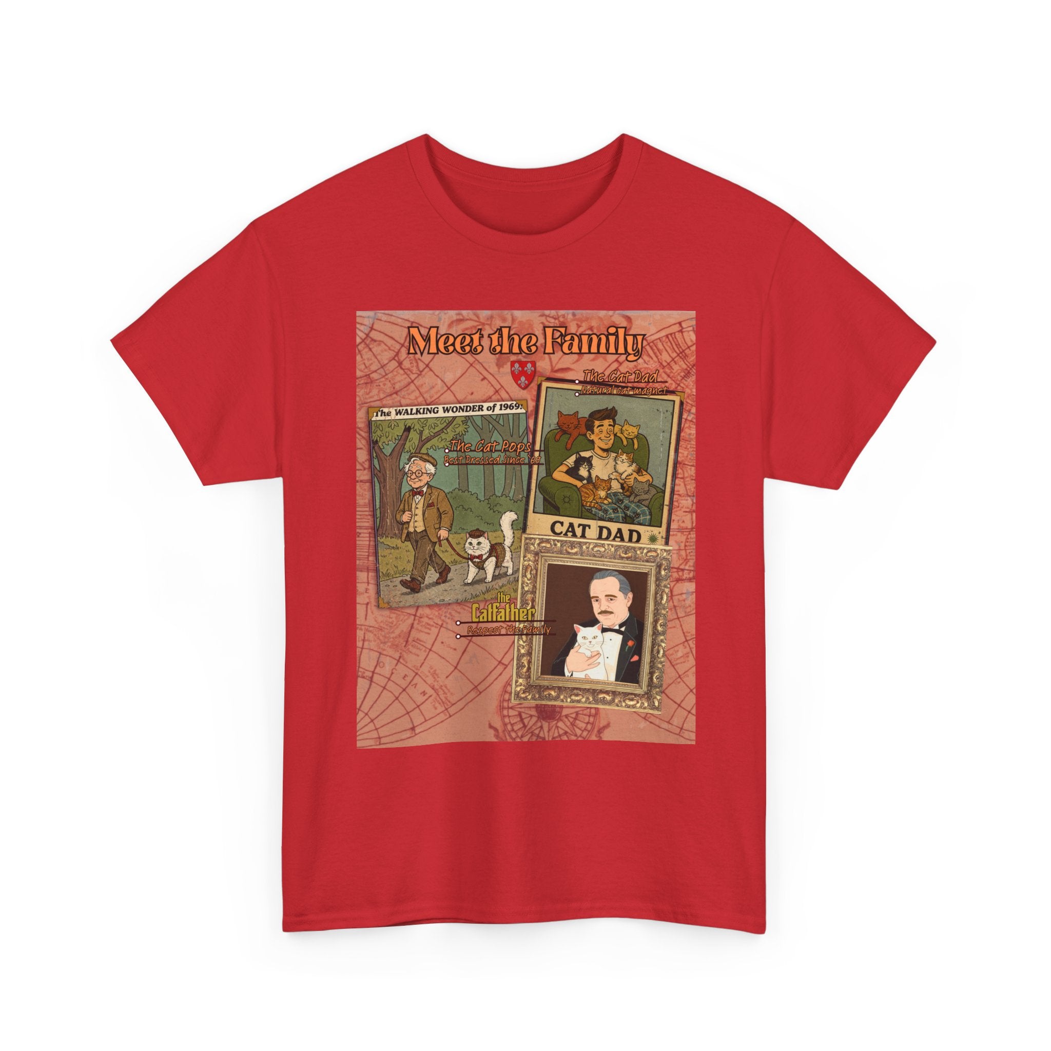 Cat Pops Retro T-Shirt – Vintage Style Cad Dad Graphic Tee