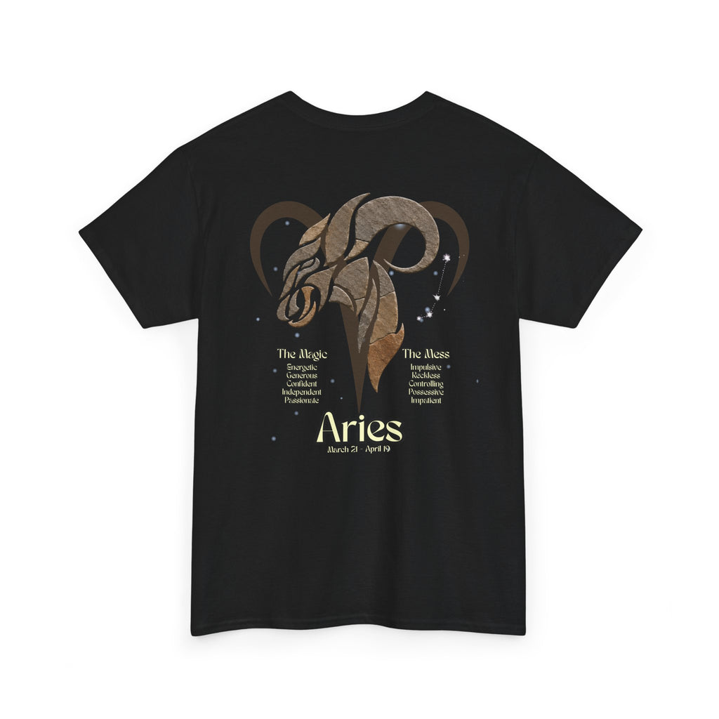 The Zodiac Society Astrology T‑Shirt — Aries Graphic Tee