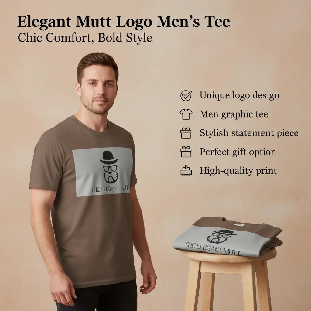 The Elegant Mutt Retro T‑Shirt — Vintage Style Mutt Logo Graphic Tee