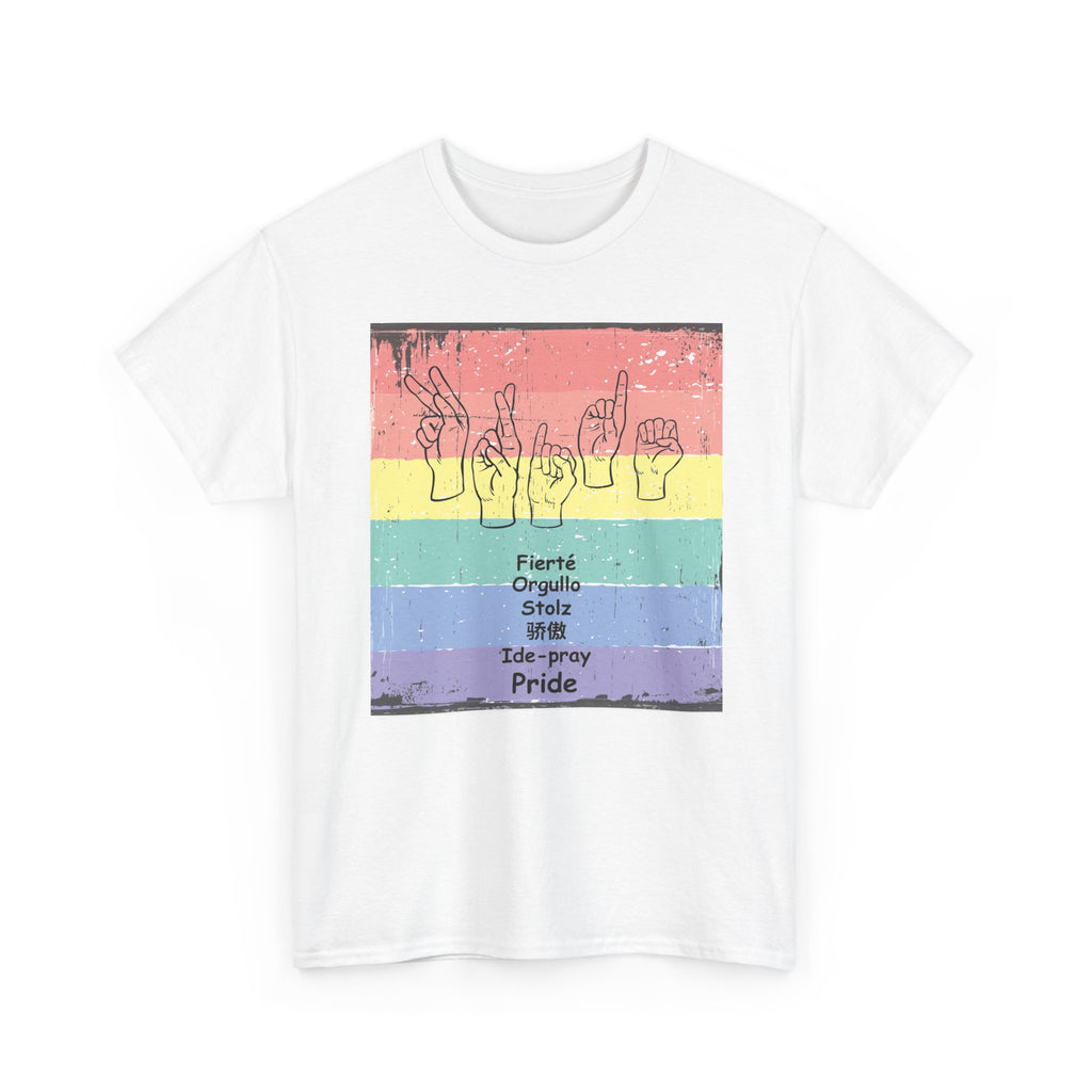 Pride Language - Rainbow Graphic Tee