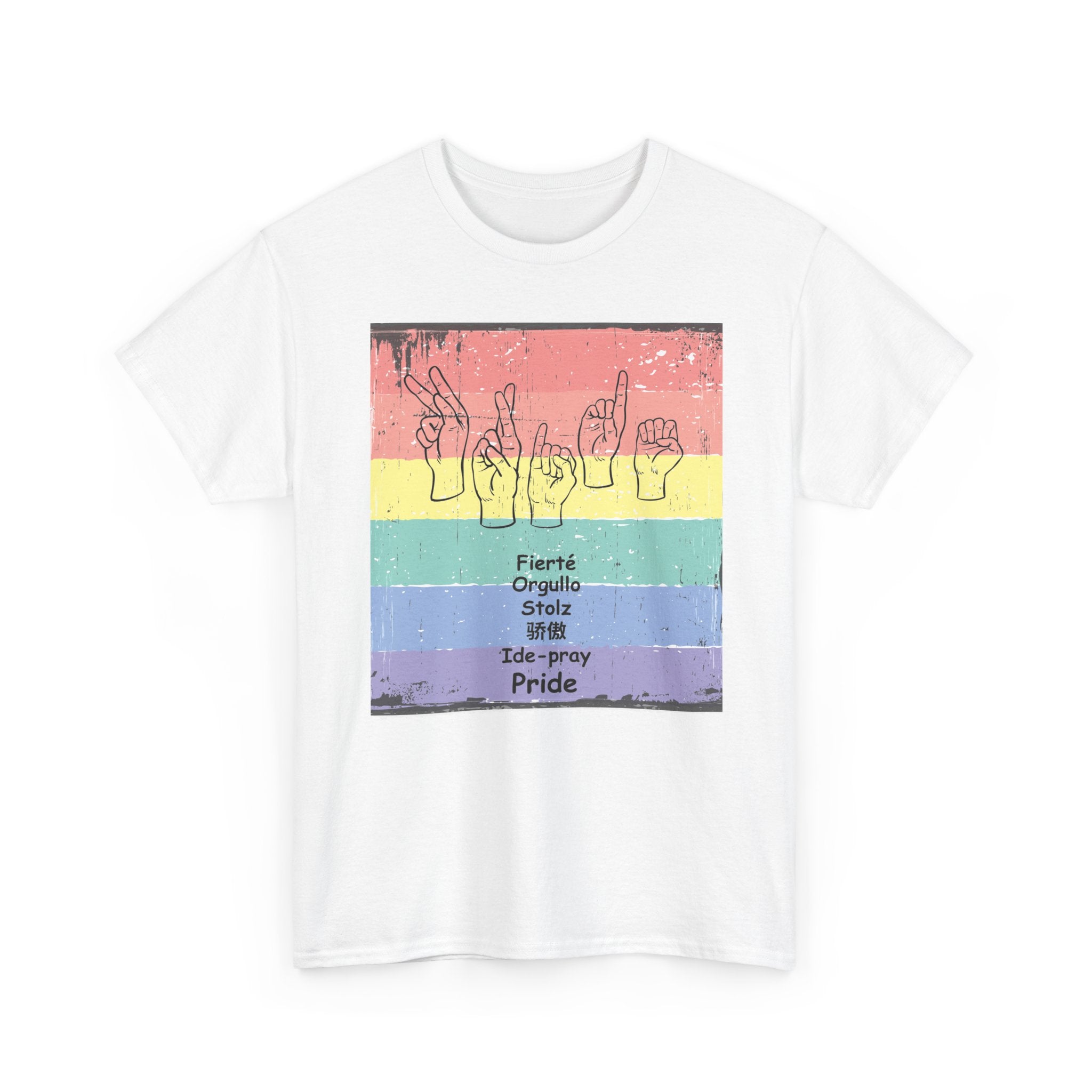 Pride Language - Rainbow Graphic Tee