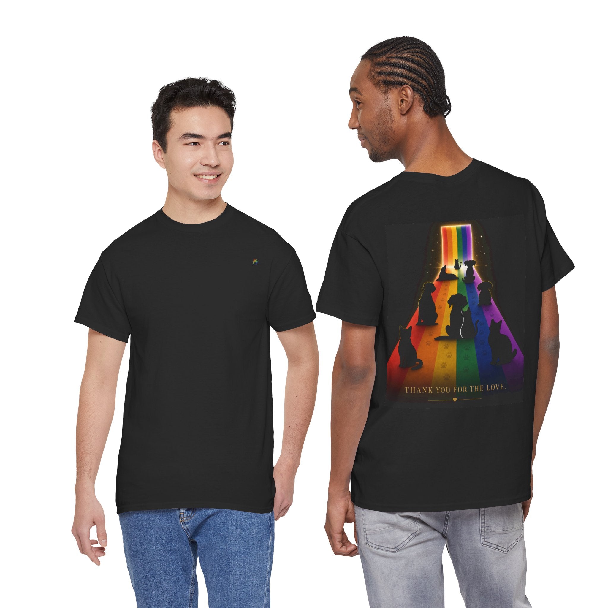 Rainbow Bridge Tribute Graphic Tee— Thank You For the Love
