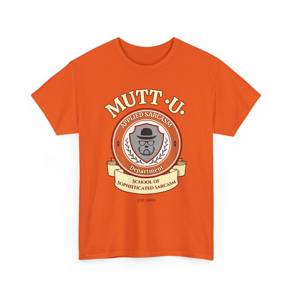 Mutt U Campus T-Shirt  —  School of Sophisticated Sarcasm Mutt Logo Graphic Tee