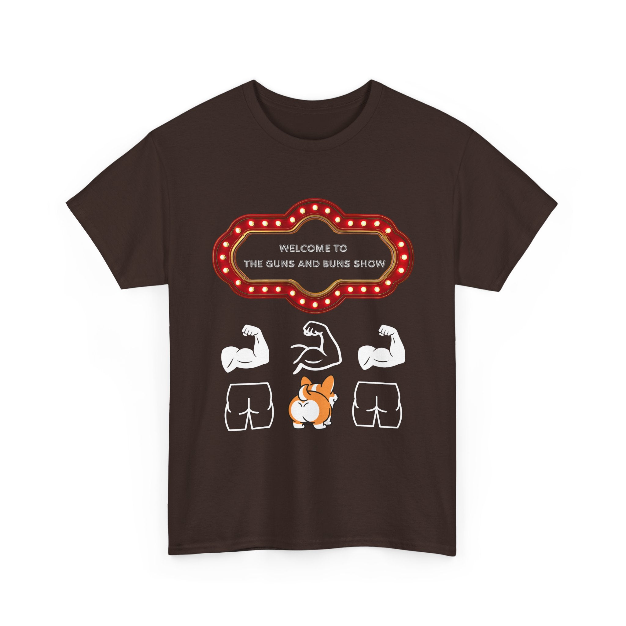 Corgi Buns & Guns Show T‑Shirt