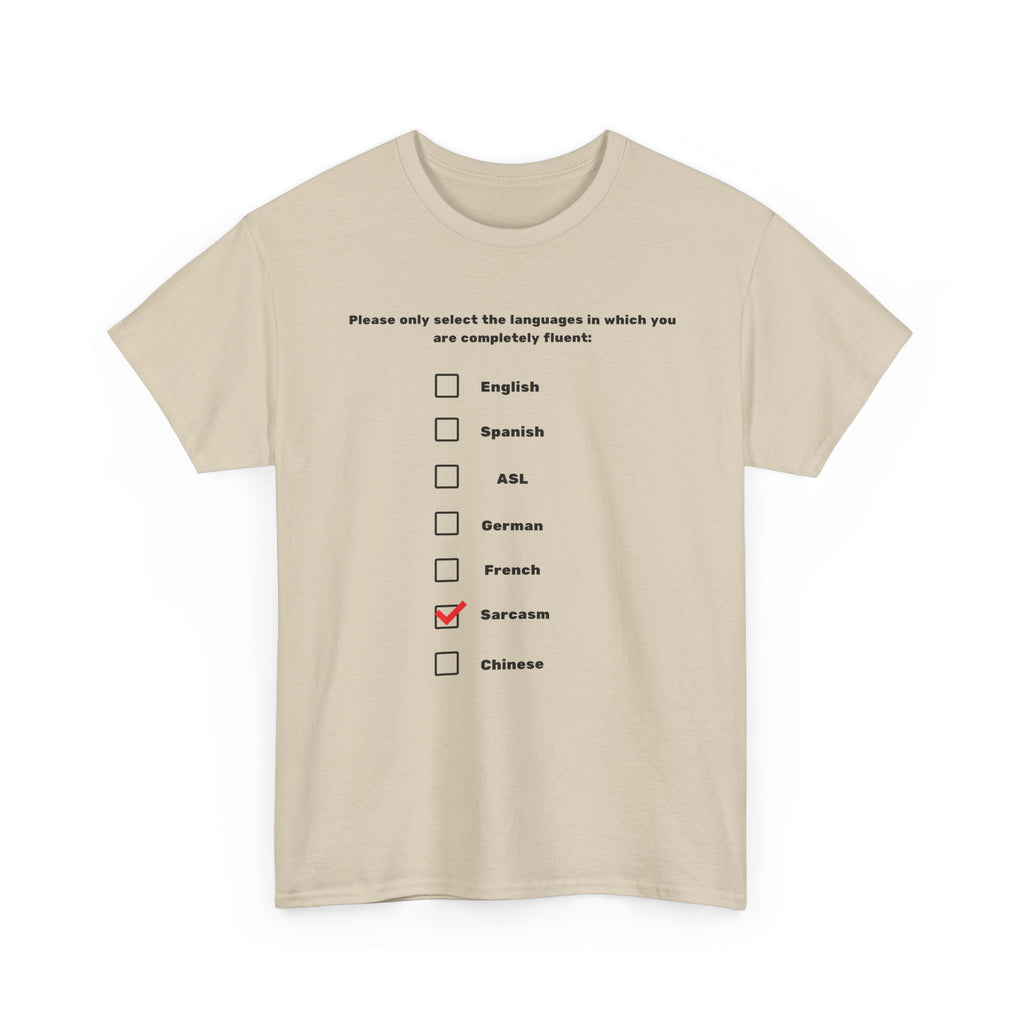 Language Checkbox Graphic Tee - Sarcasm