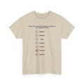 Language Checkbox Graphic Tee - Sarcasm