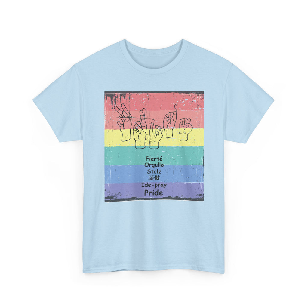 Pride Language - Rainbow Graphic Tee