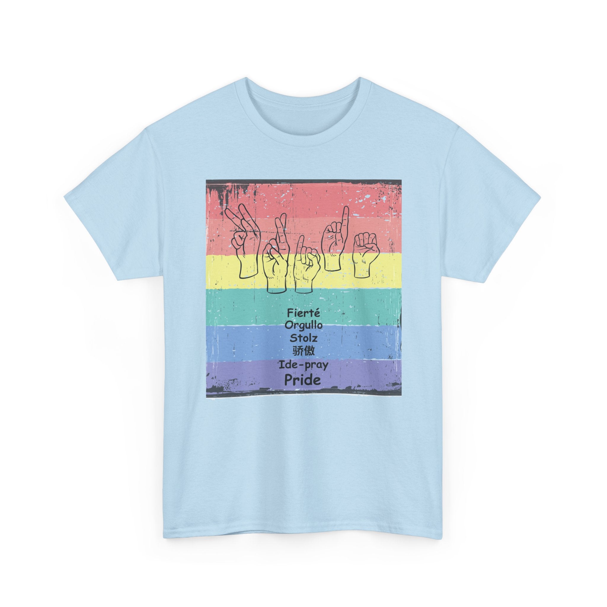 Pride Language - Rainbow Graphic Tee