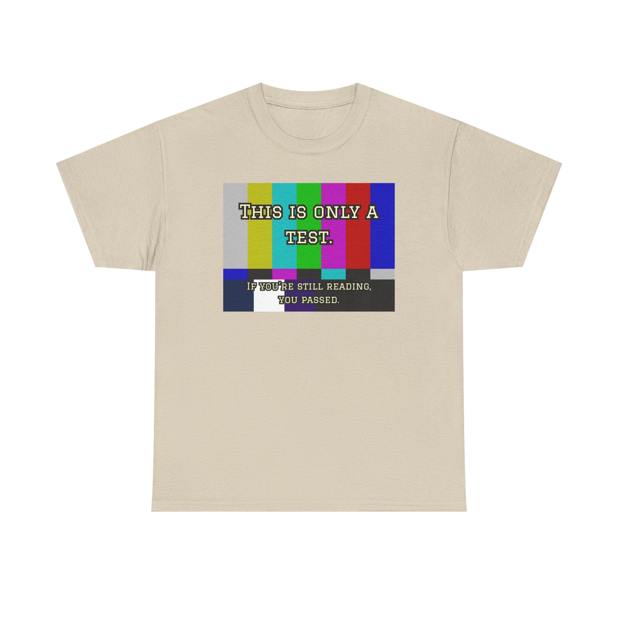 TV Test Pattern Retro T‑Shirt — This Is Only a Test Graphic Tee