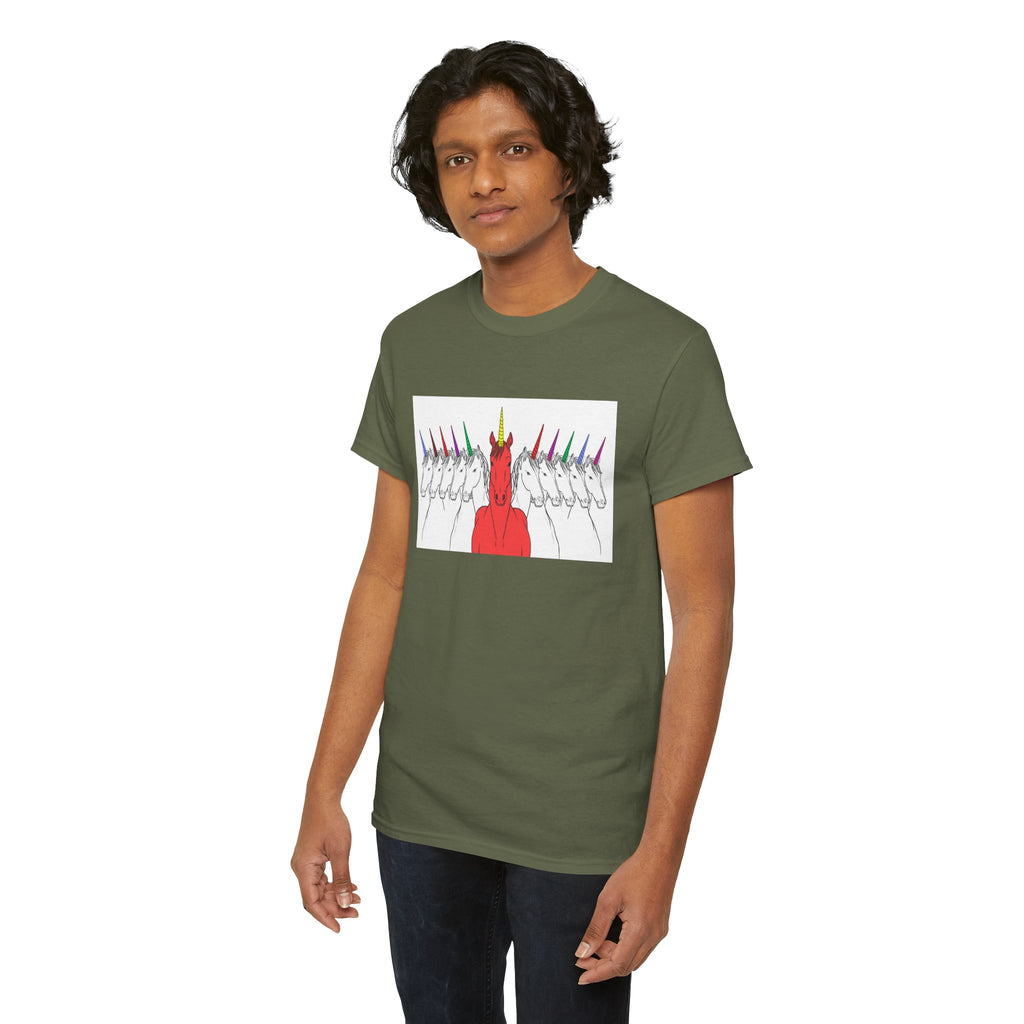 Magical Unicorn Parade Unisex Heavy Cotton Tee