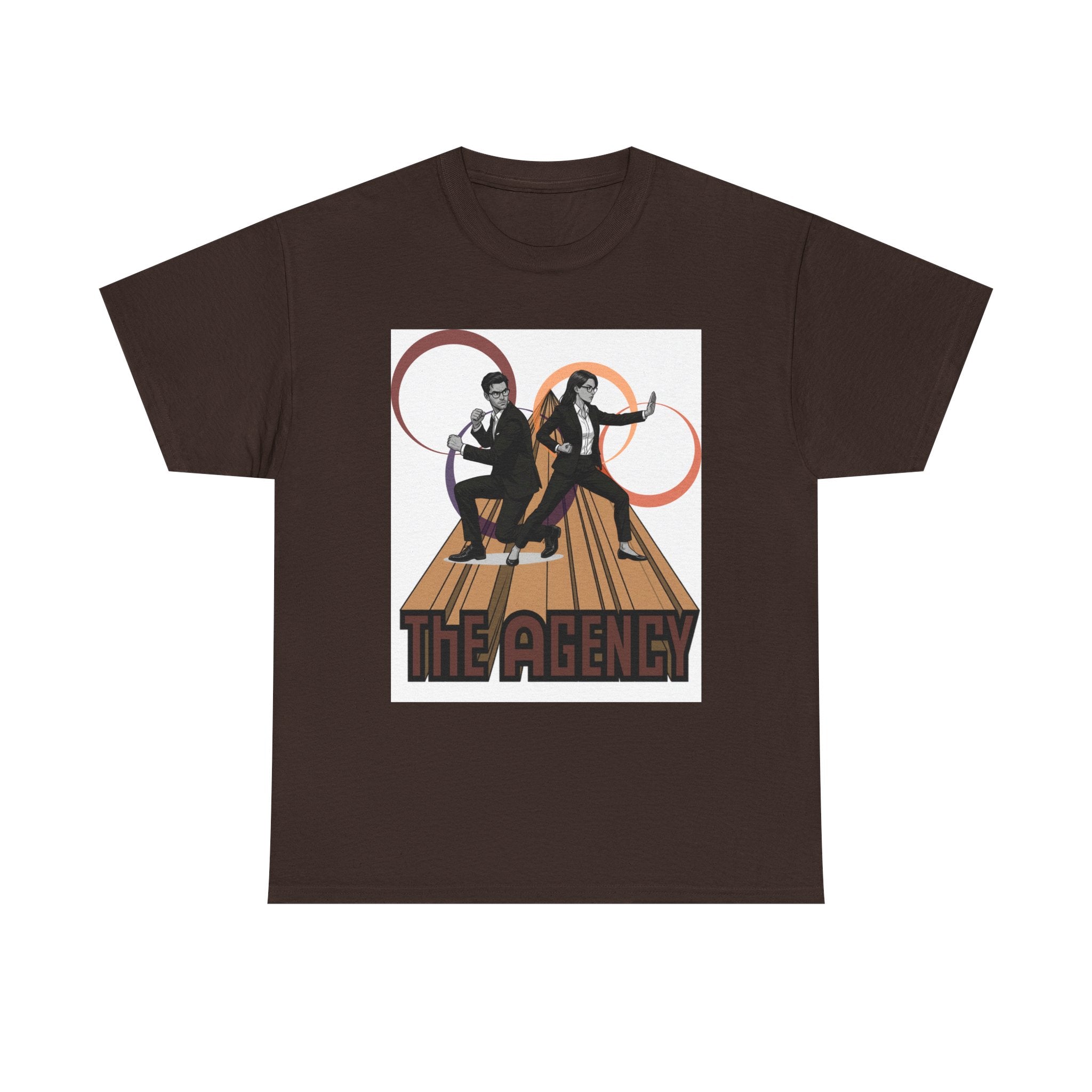 The Agency Graphic Tee — Retro Duo Vintage Poster Design