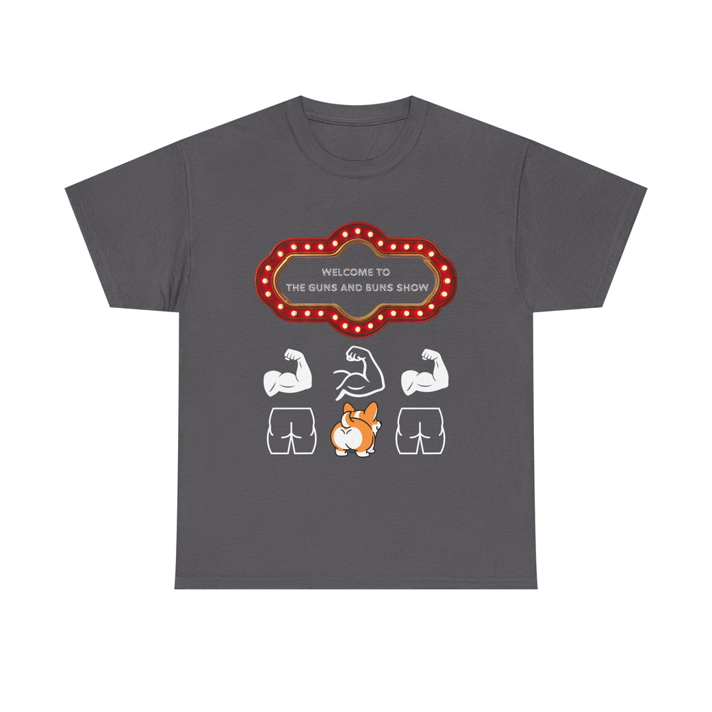 Corgi Buns & Guns Show Graphic Tee