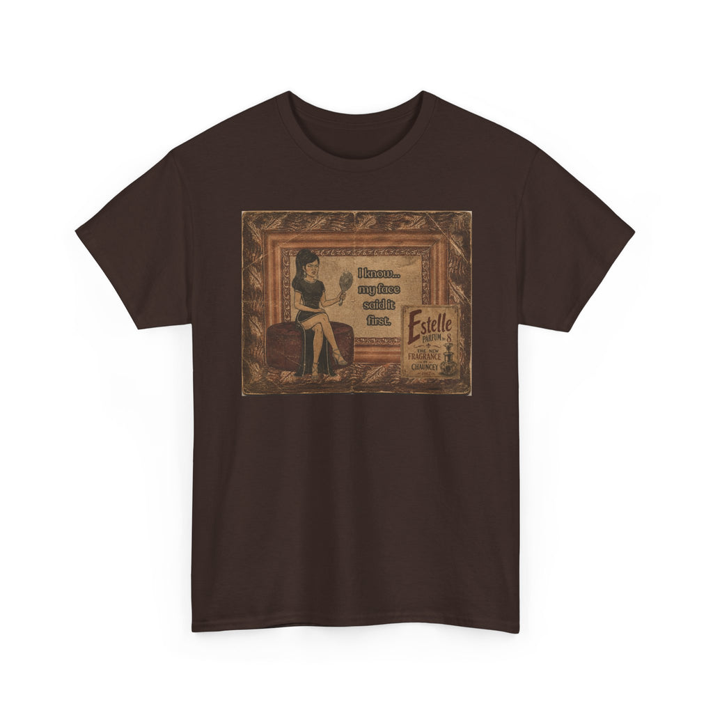 I know My Face Retro T-Shirt — Estelle Parfum Vintage Style Graphic Tee