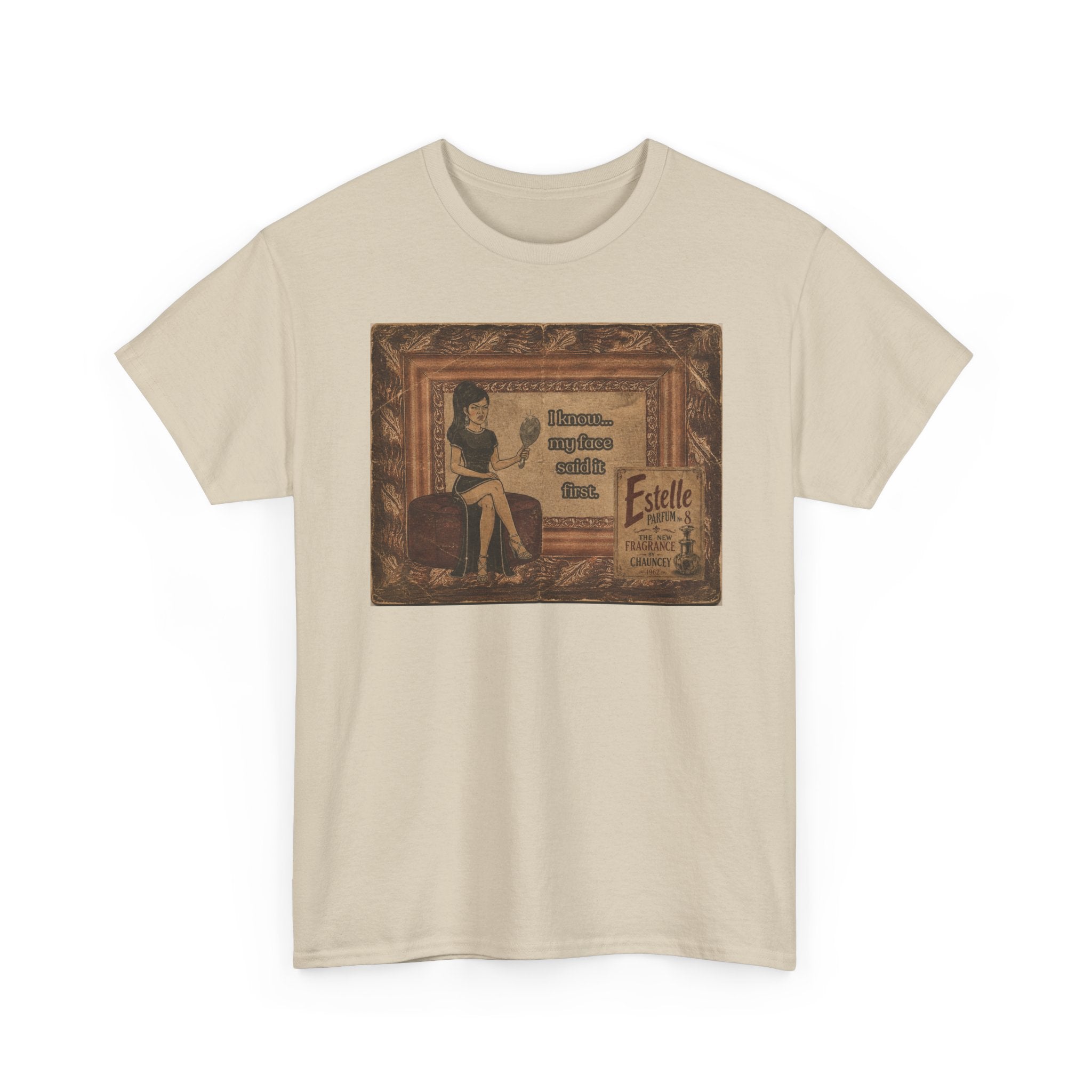 I know My Face Retro T-Shirt — Estelle Parfum Vintage Style Graphic Tee