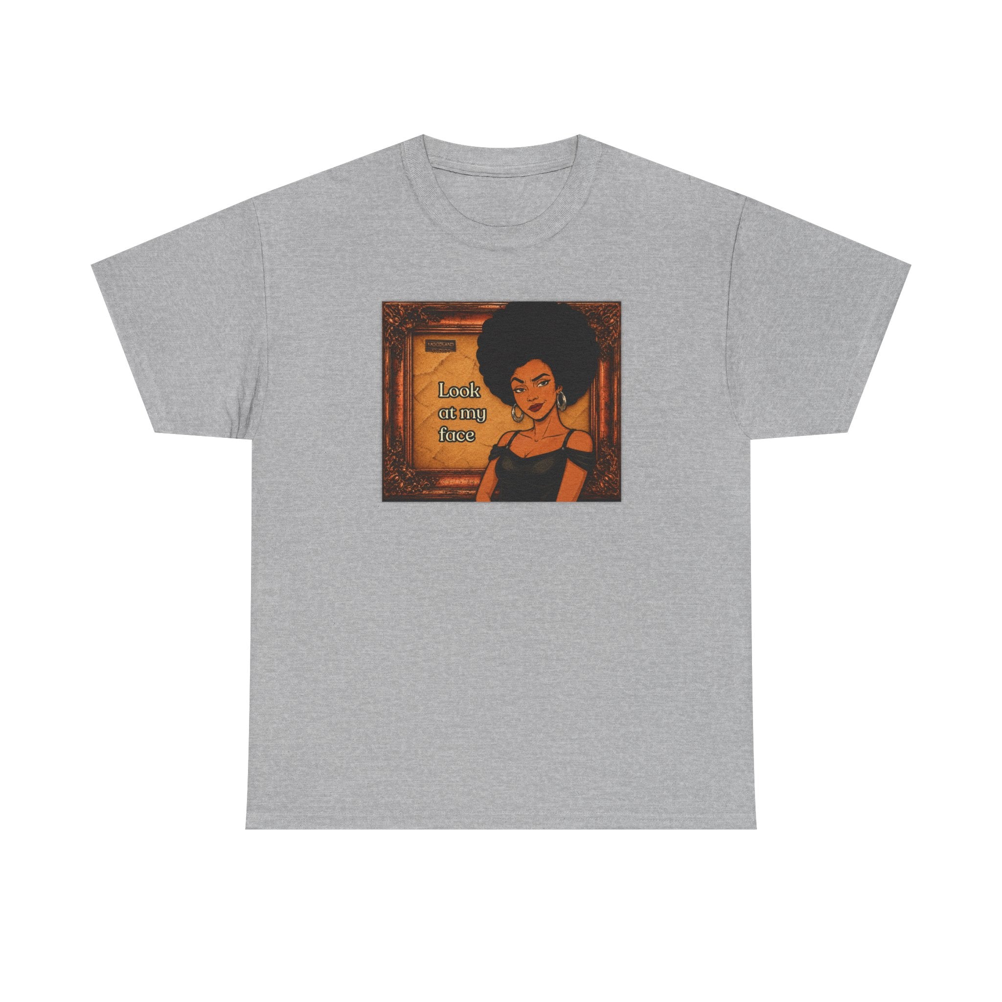 Look at My Face Retro T-Shirt — Vintage Style Sheila Mood Graphic Tee