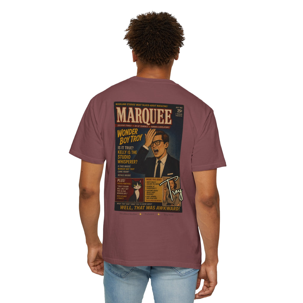 Moodland Studios Marquee Retro T-Shirt  —  Vintage Wonder Boy Troy Poster Tee