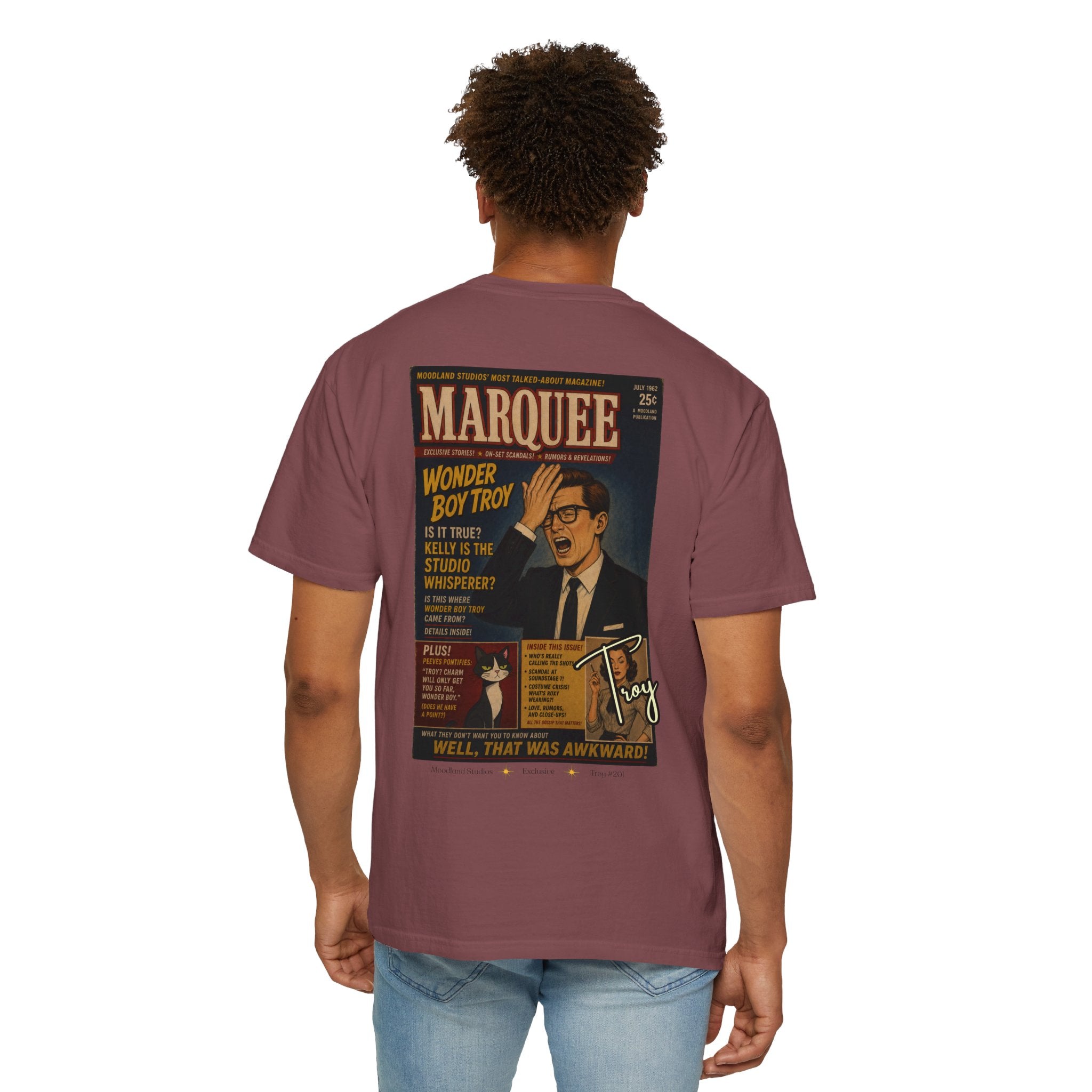 Moodland Studios Marquee Retro T-Shirt  —  Vintage Wonder Boy Troy Poster Tee