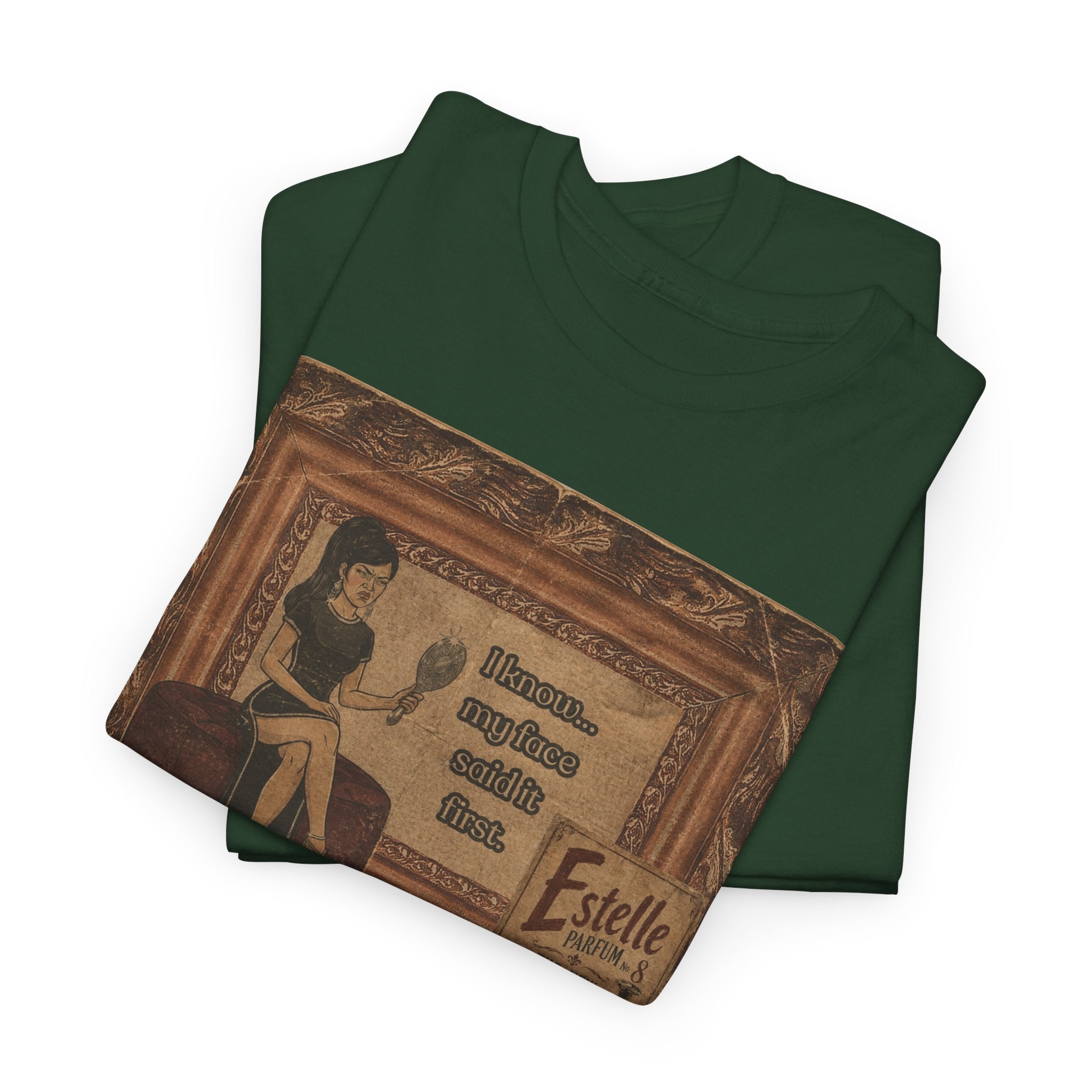 I know My Face Retro T-Shirt — Estelle Parfum Vintage Style Graphic Tee