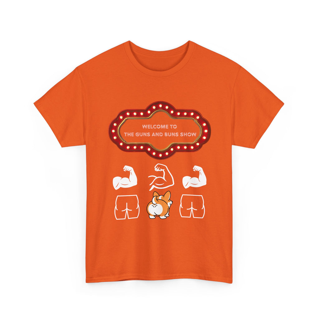 Corgi Buns & Guns Show Graphic Tee