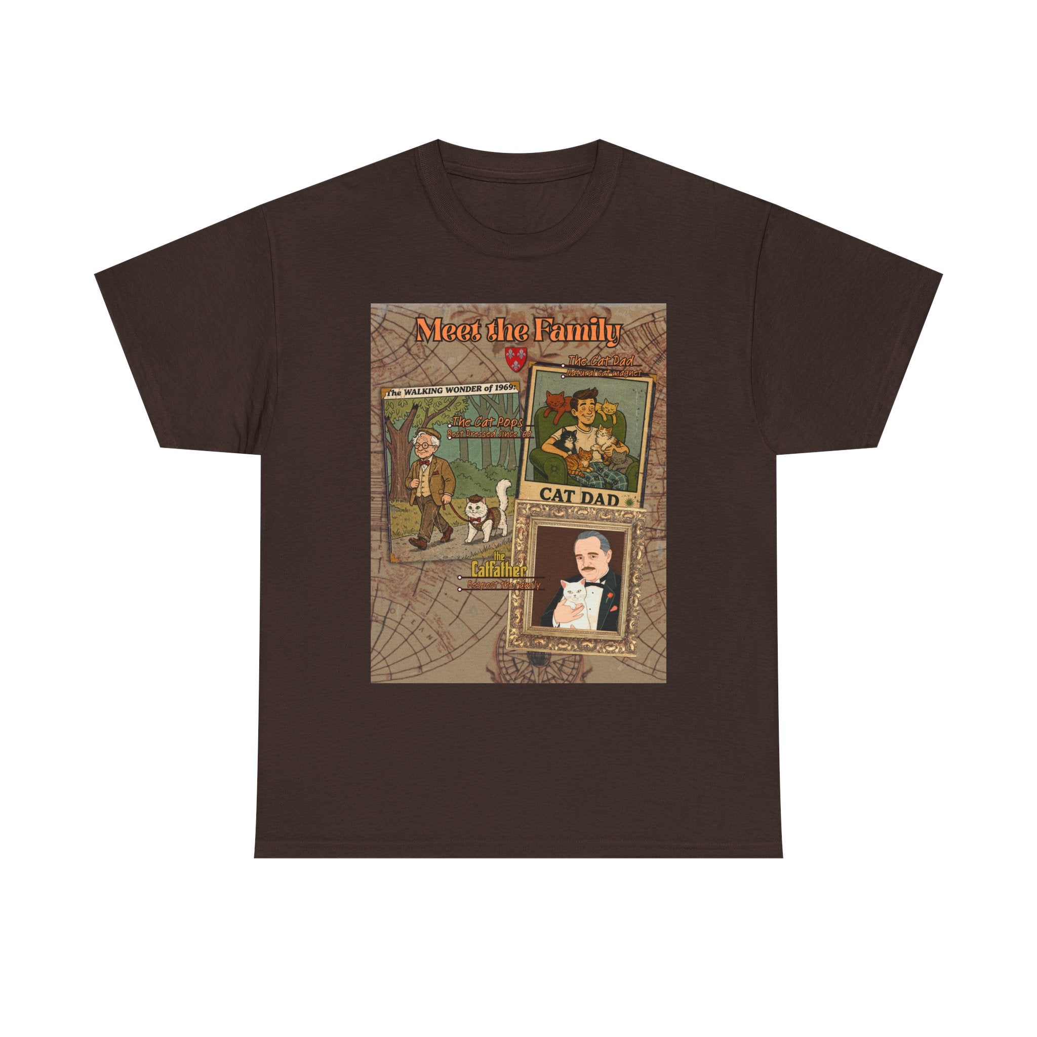 Cat Pops Retro T-Shirt – Vintage Style Cad Dad Graphic Tee
