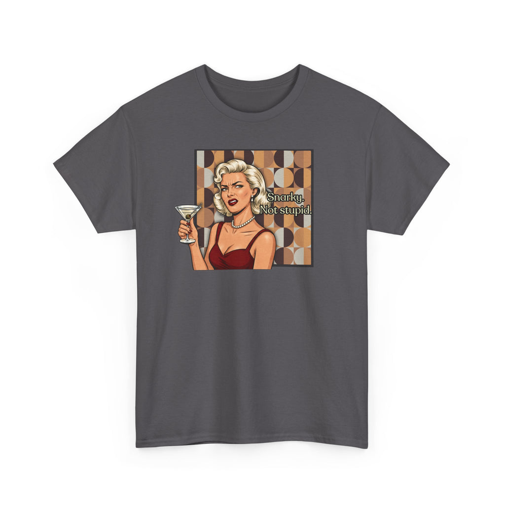 Snarky. Not Stupid. Retro T-Shirt — Vintage Style Mood Swings Graphic Tee