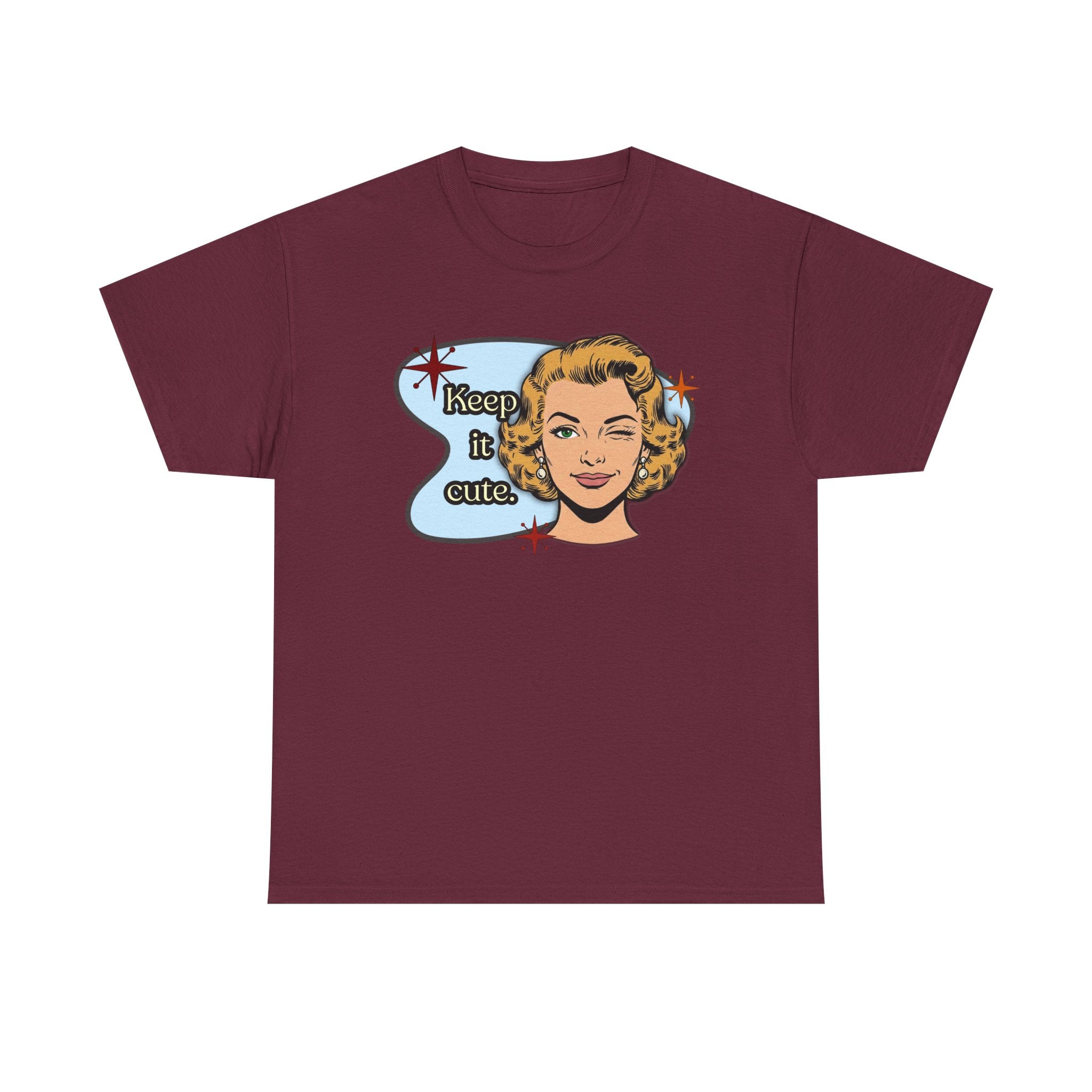 Keep It Cute Retro Tee — Vintage Style Graphic Tee