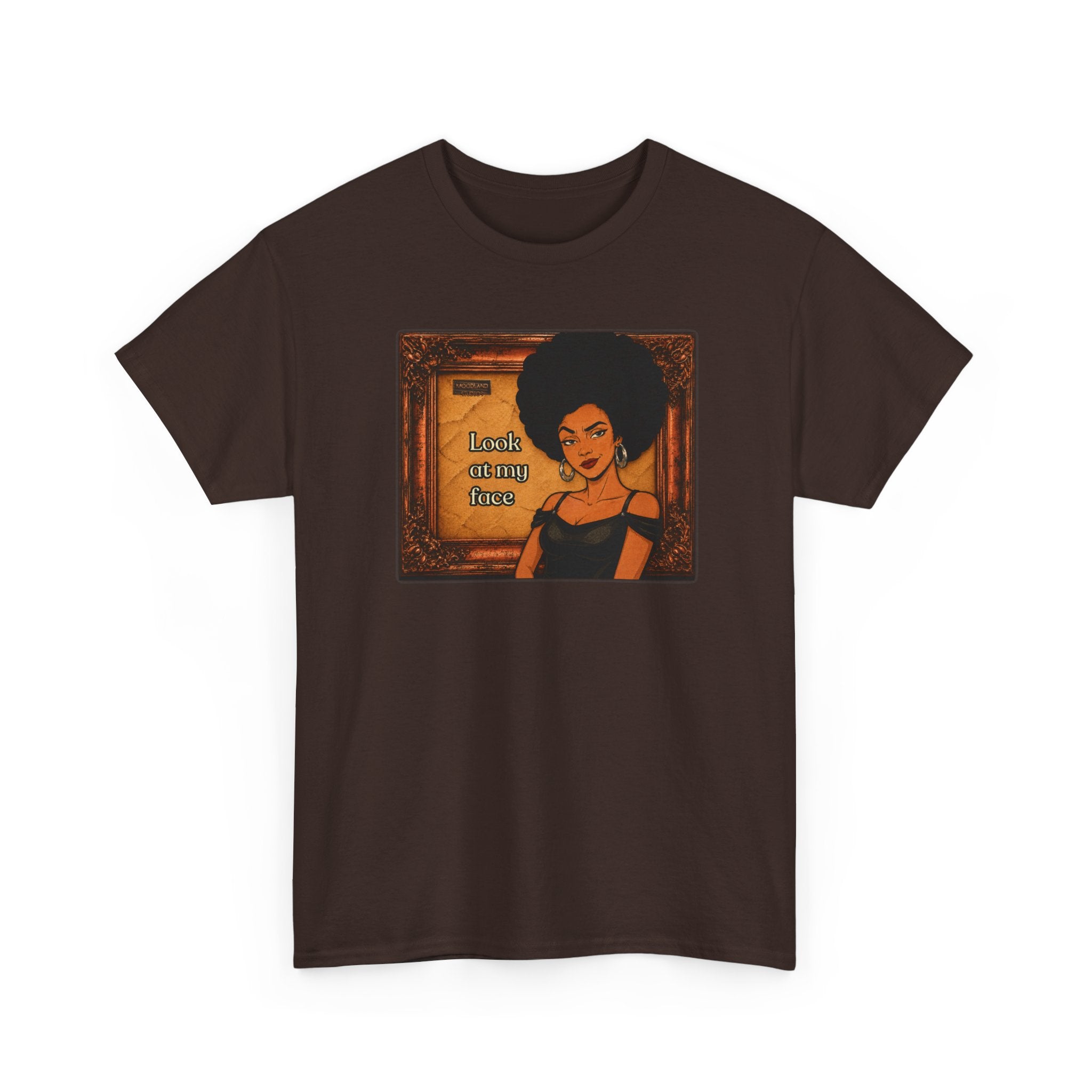 Look at My Face Retro T-Shirt — Vintage Style Sheila Mood Graphic Tee