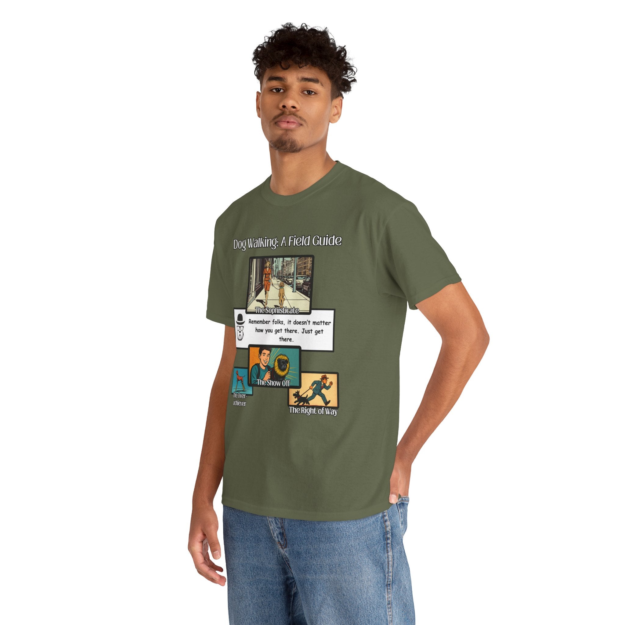 Dog Walking Guide — "Dog Walking: A Field Guide" Illustrated Graphic Tee