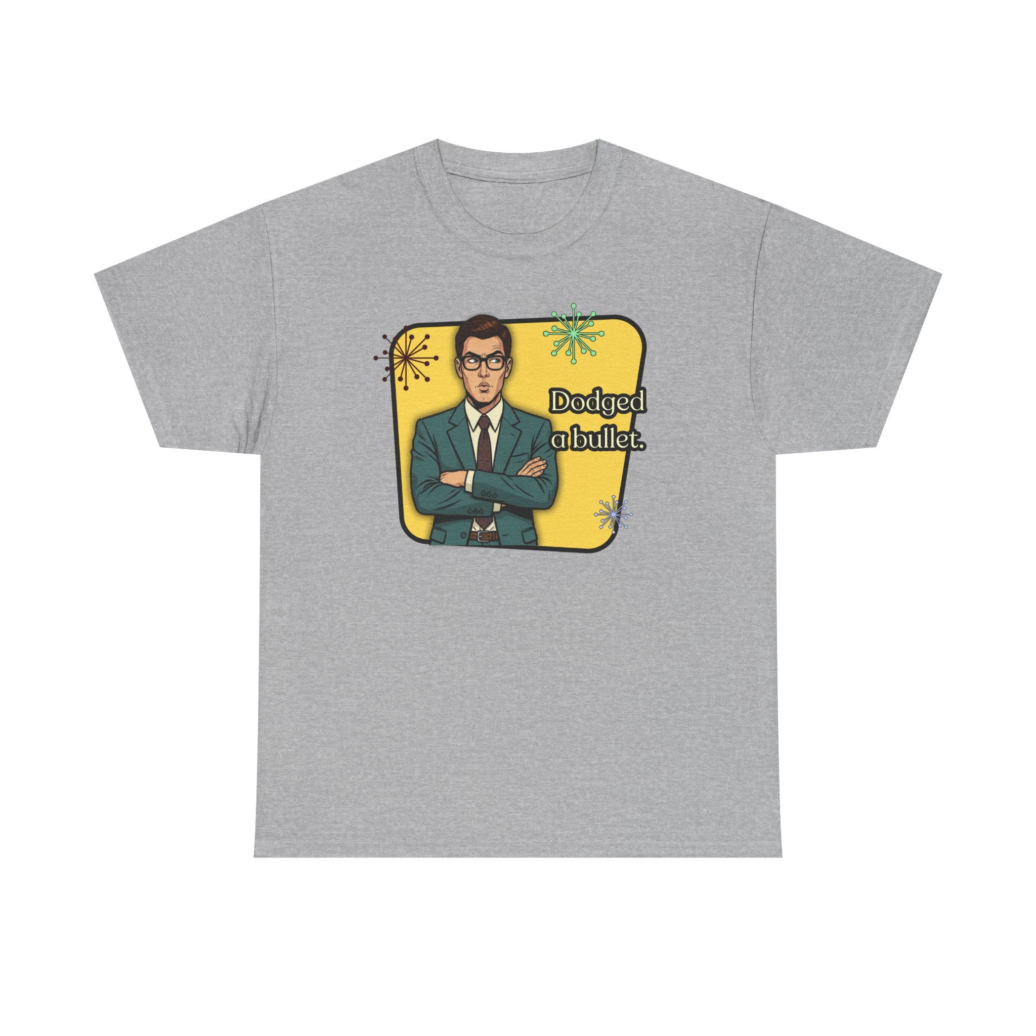 Dodged A Bullet Retro T‑Shirt — Vintage Style Graphic Tee