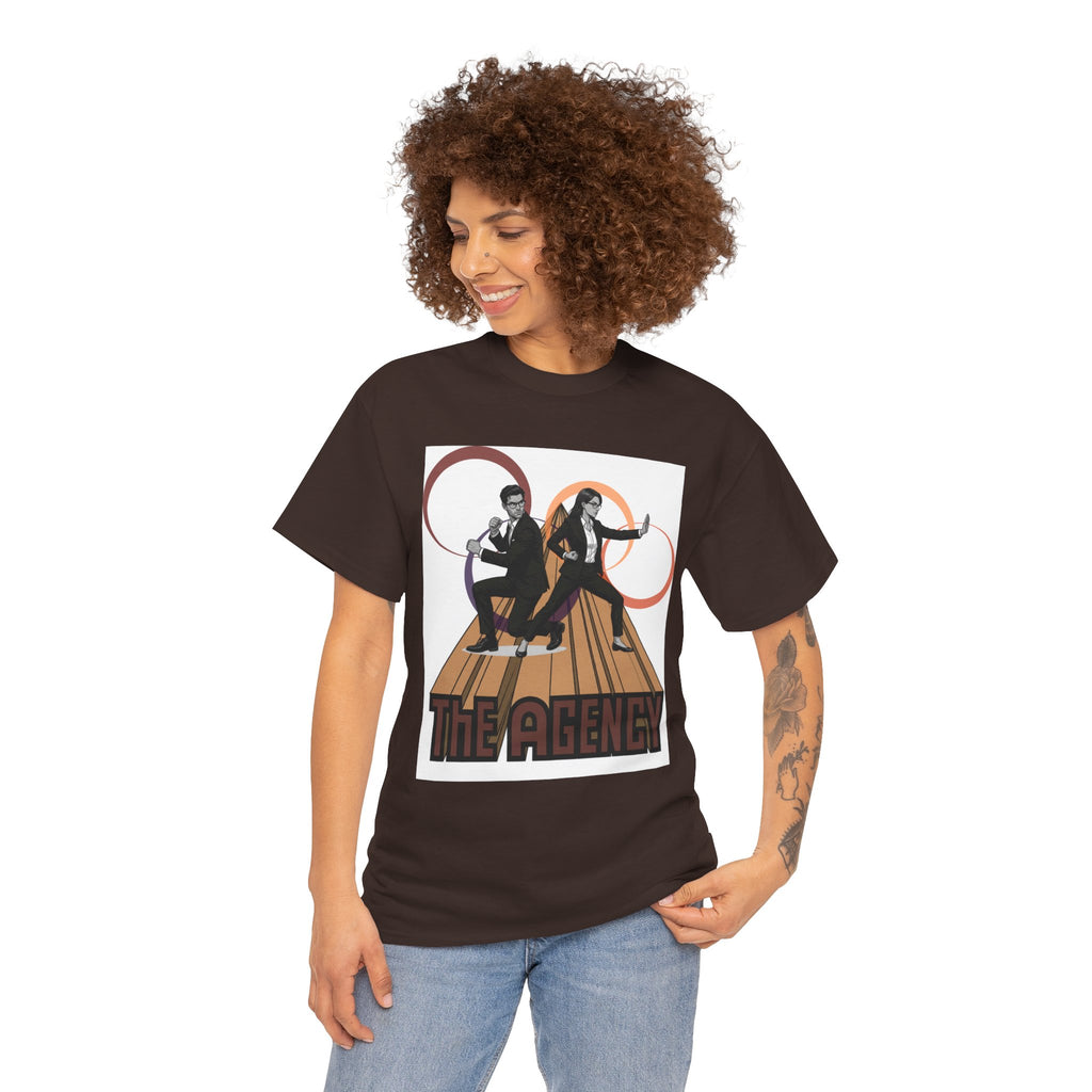 The Agency Graphic Tee — Retro Duo Vintage Poster Design