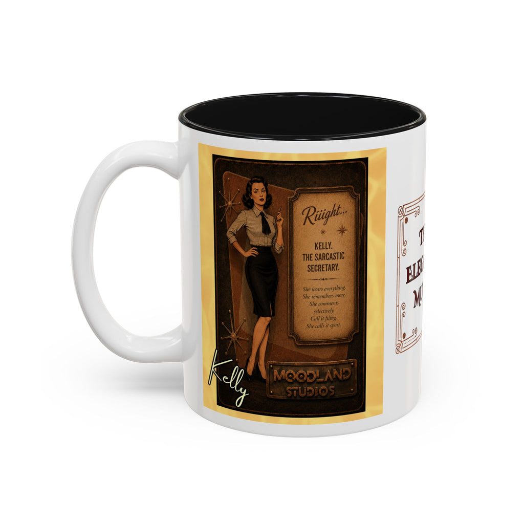 Kelly Accent Mug – Two-Tone Coffee Cup (11oz)