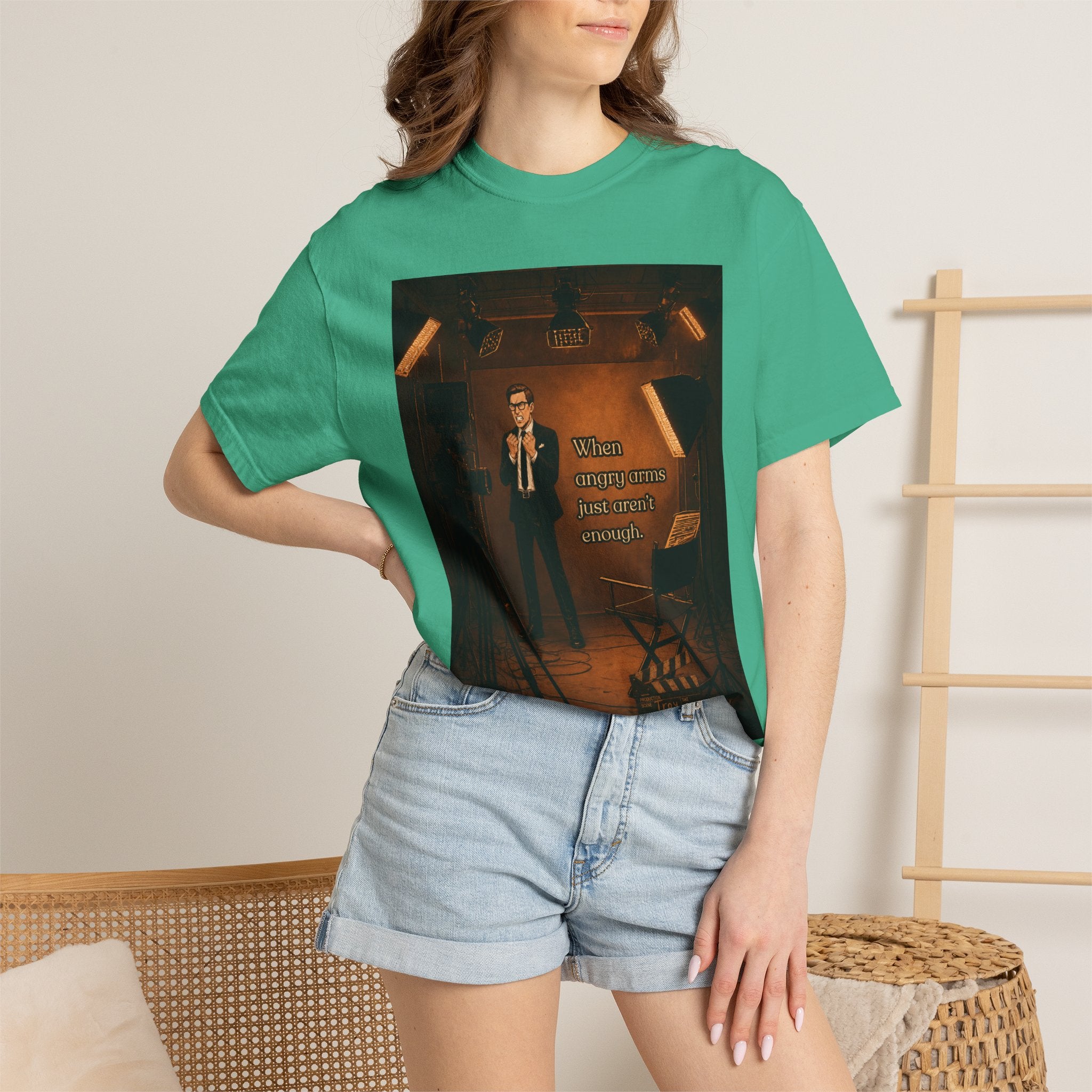 Troy's Angry Arms Retro T-Shirt — Vintage Style Graphic Tee
