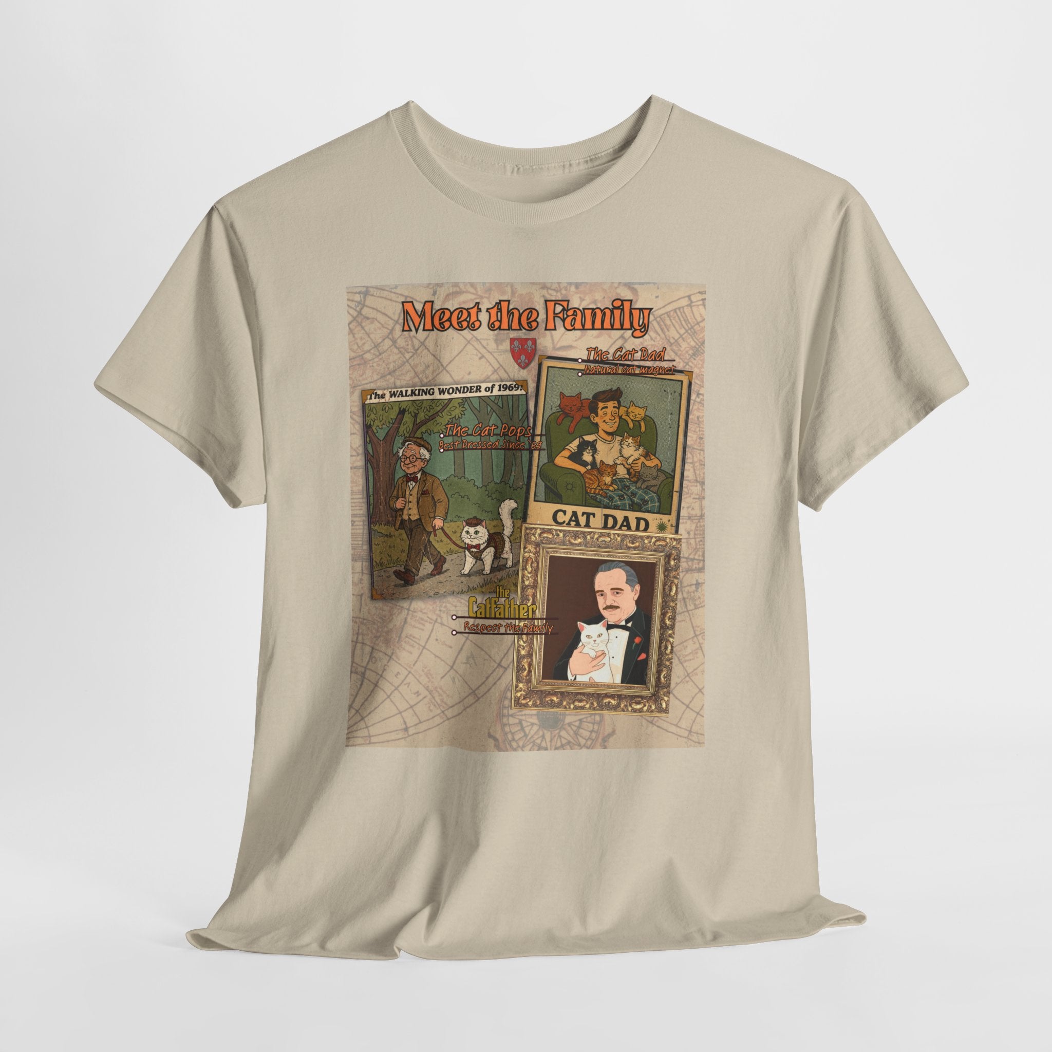 Cat Pops Retro T-Shirt – Vintage Style Cad Dad Graphic Tee