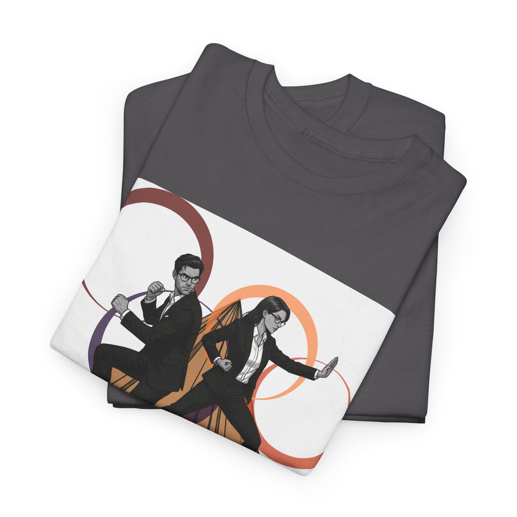 The Agency Graphic Tee — Retro Duo Vintage Poster Design