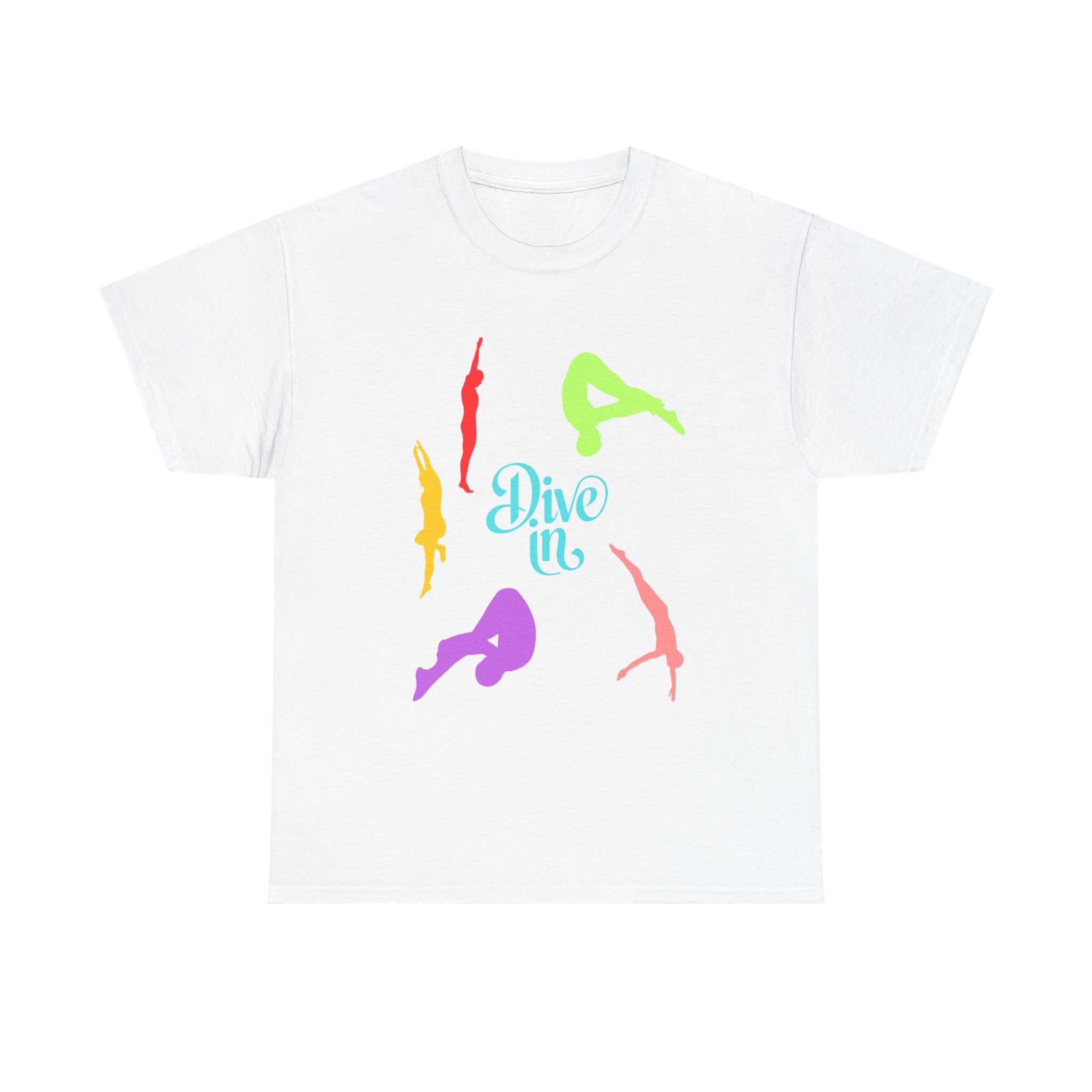 Colorful Dive In Unisex Heavy Cotton Tee