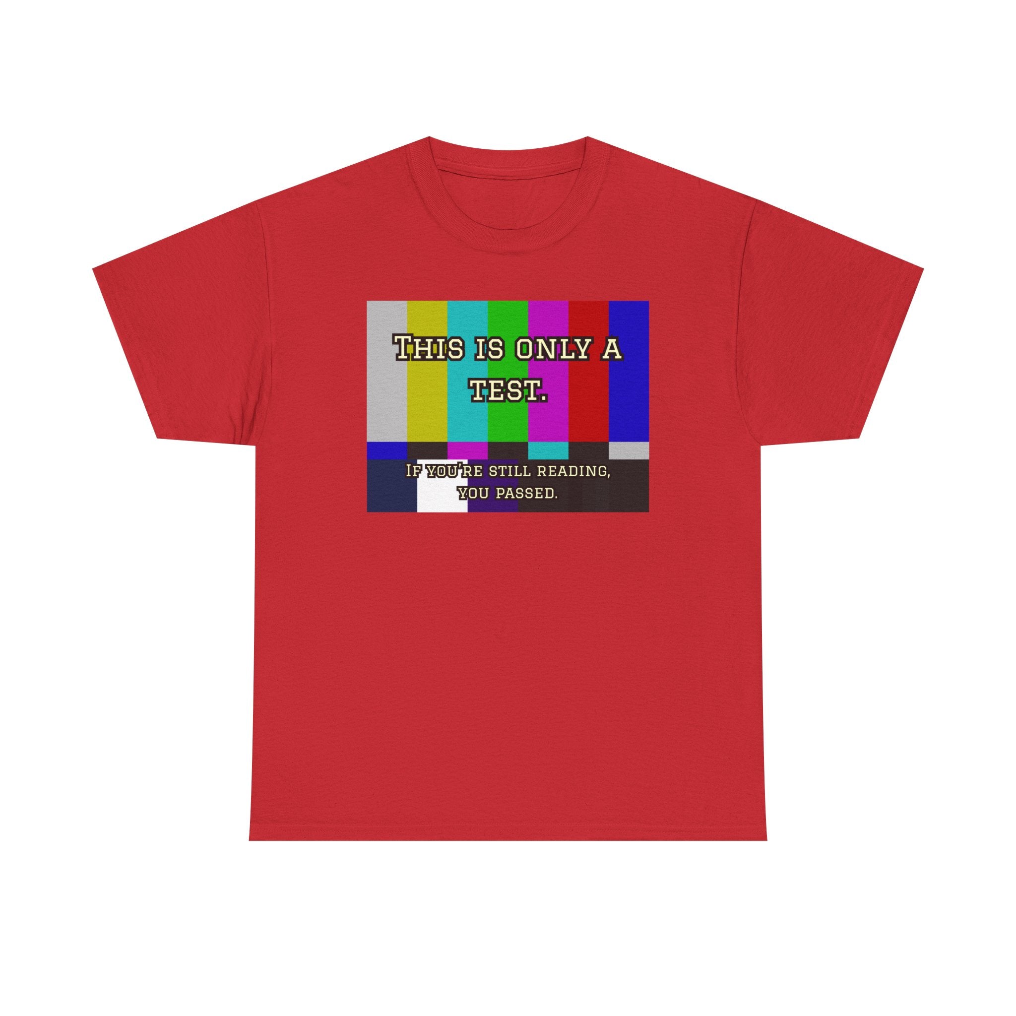 TV Test Pattern Retro T‑Shirt — This Is Only a Test Graphic Tee