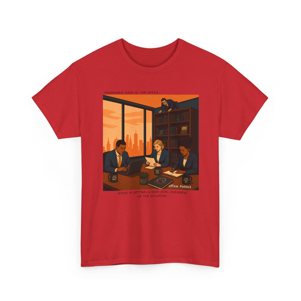 office Politics Retro T-Shirt — Steve's Overview Vintage Style Graphic Tee