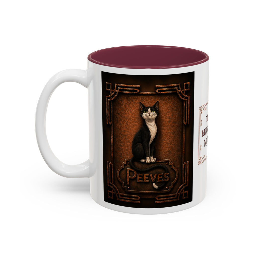 The Elegant Mutt Peeves Accent Mug — Two-Tone Ceramic Coffee Cup